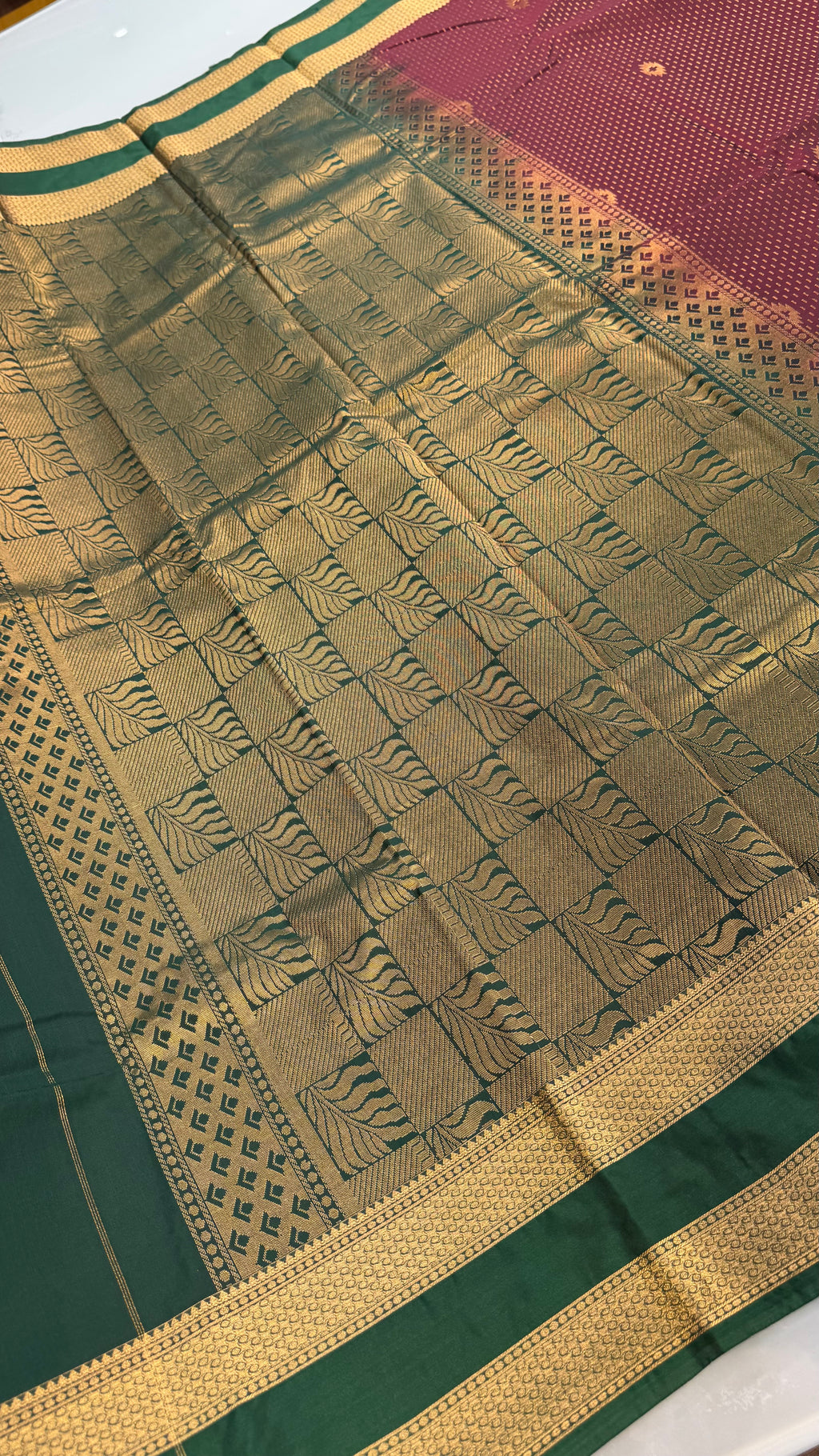 Kanchi Soft silk Rettapetta Border saree | KASORE2011