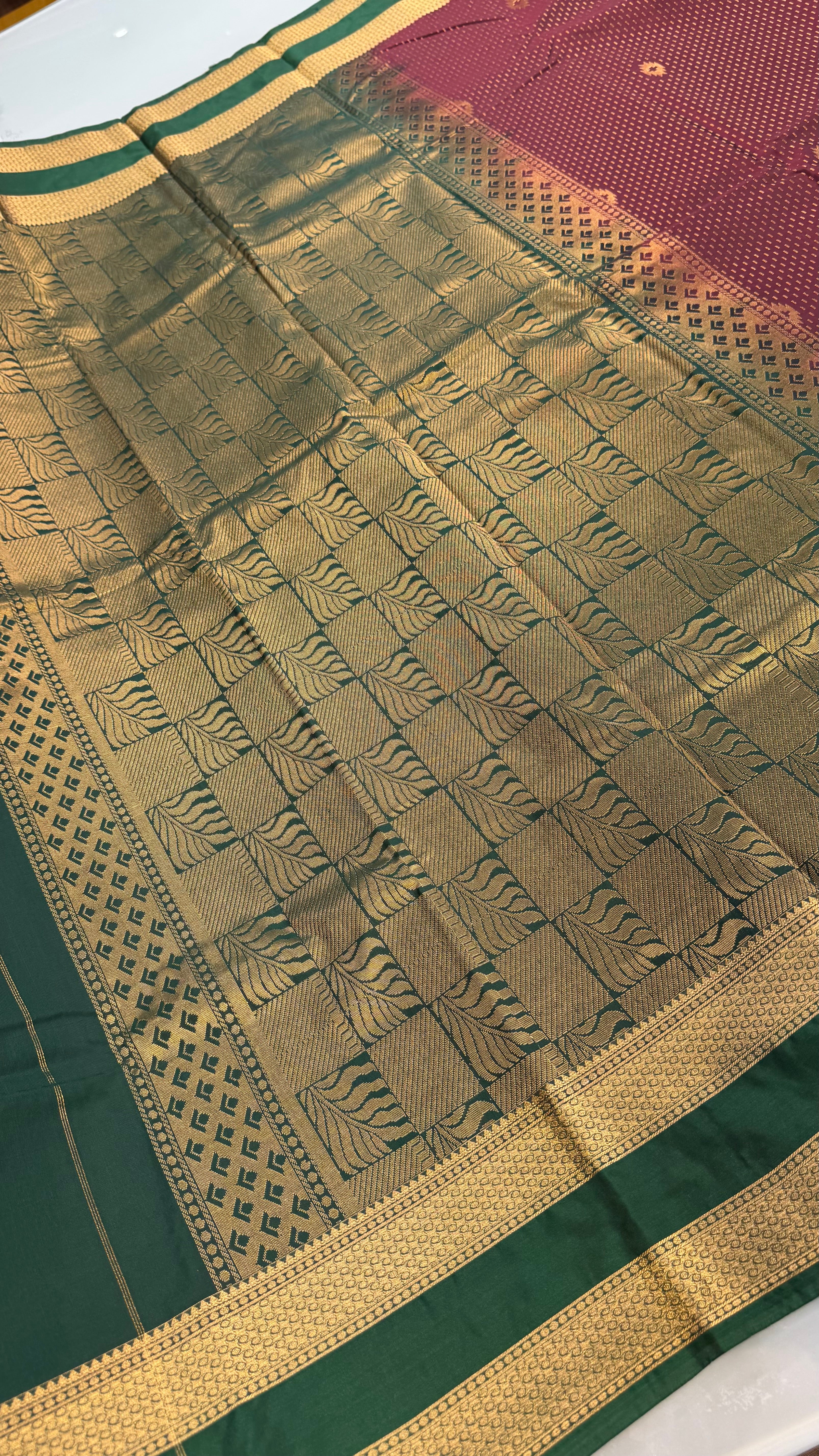 Kanchi Soft silk Rettapetta Border saree | KASORE2011