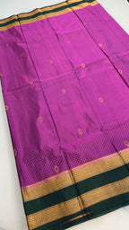 Kanchi Soft silk Rettapetta Border saree | KASORE2011