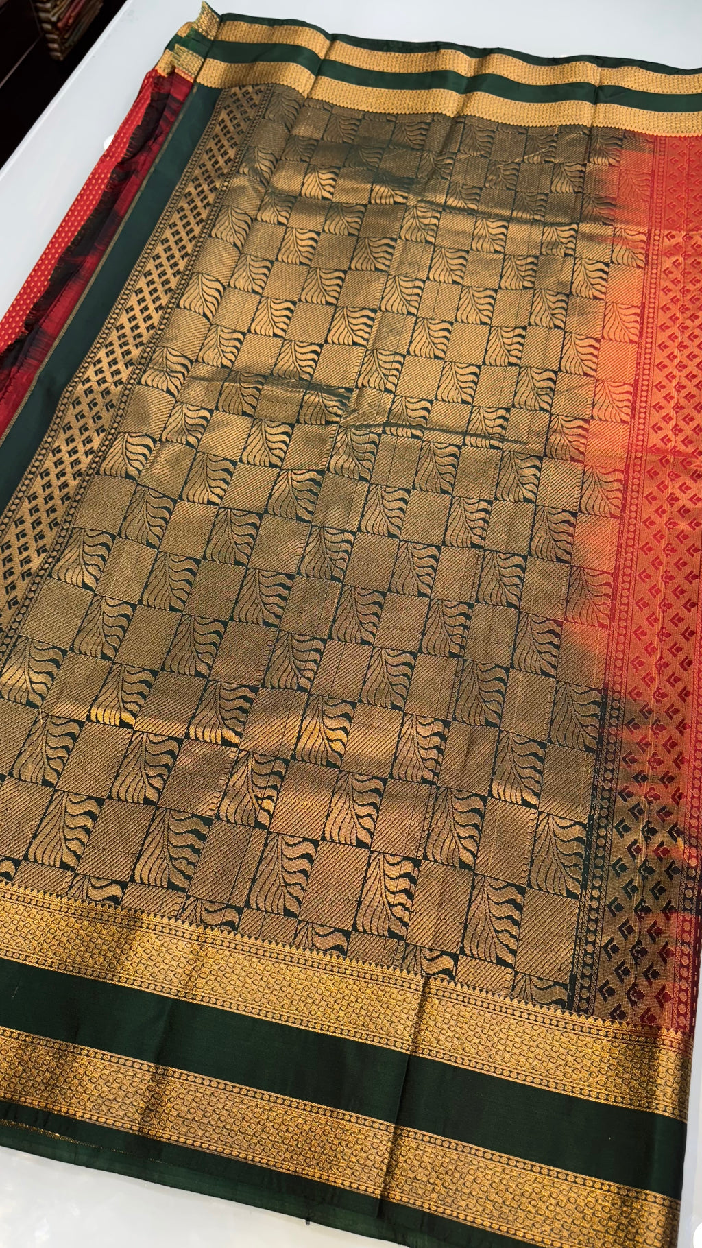 Kanchi Soft silk Rettapetta Border saree | KASORE2011