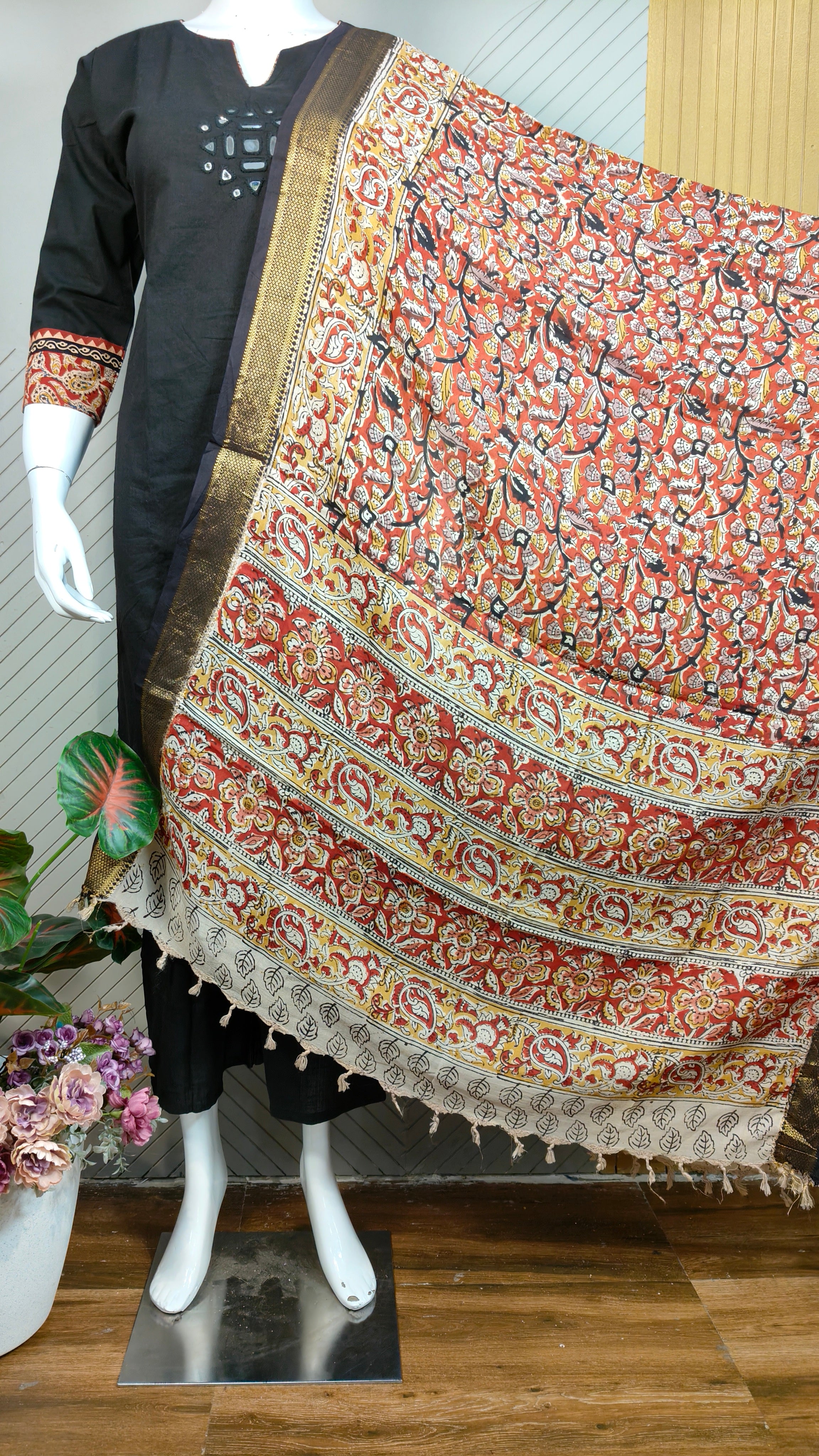 Kalamkari Dupatta | KAL1411