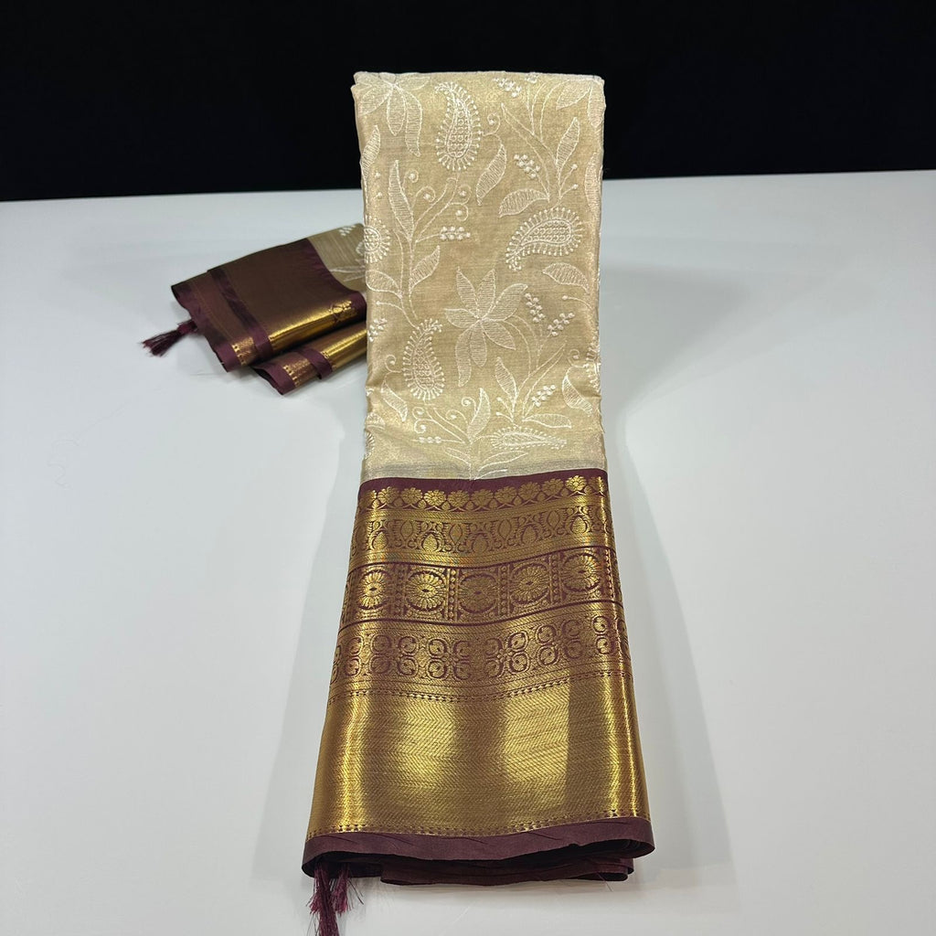 Kanchi silk Embroided saree | KAN2505