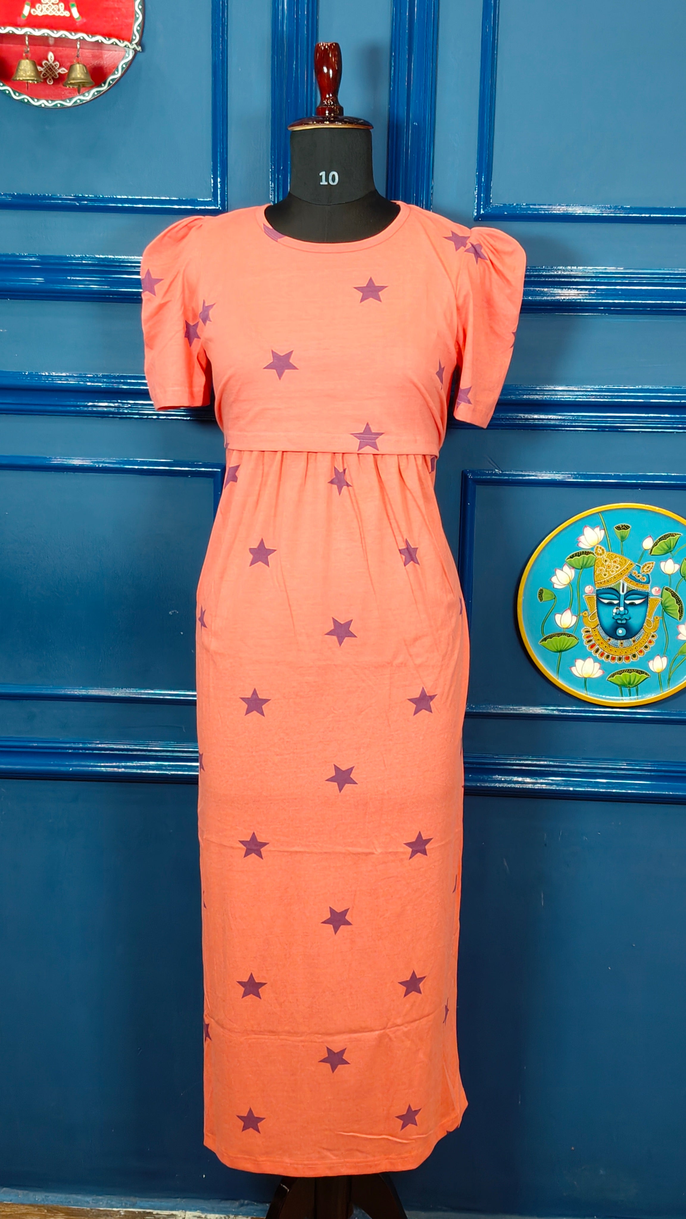 Zipless Maternity Maxi-puff Sleeves