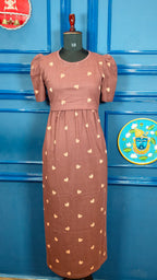 Zipless Maternity Maxi-puff Sleeves