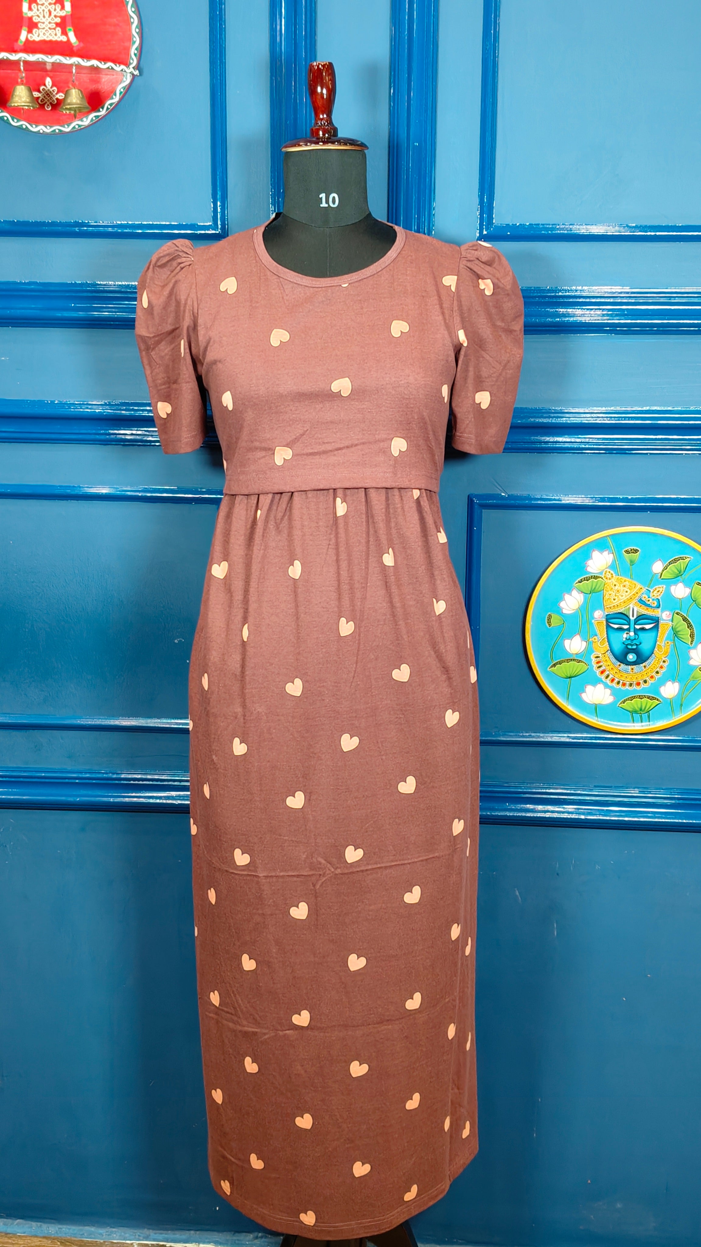 Zipless Maternity Maxi-puff Sleeves