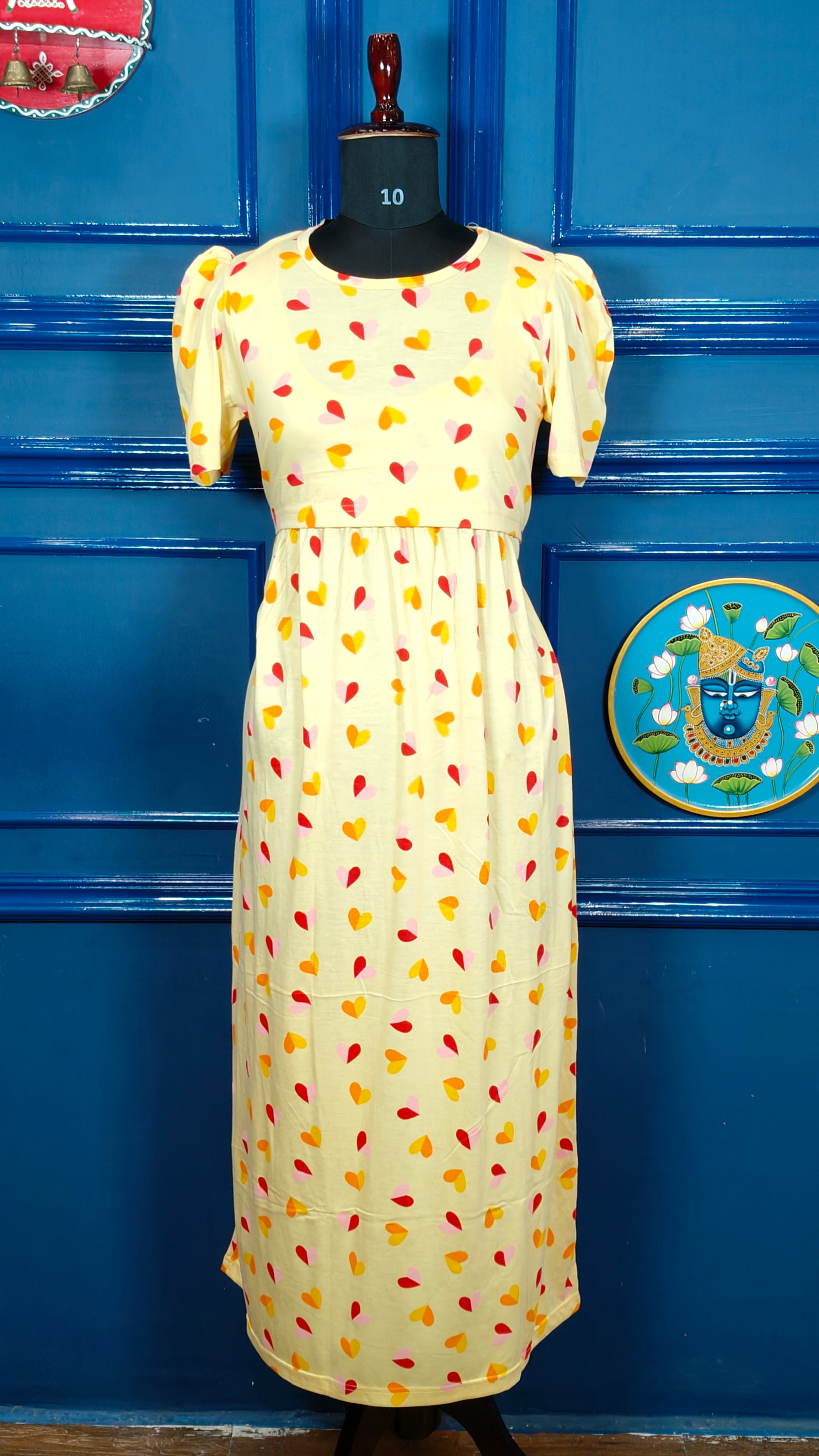 Zipless Maternity Maxi-puff Sleeves