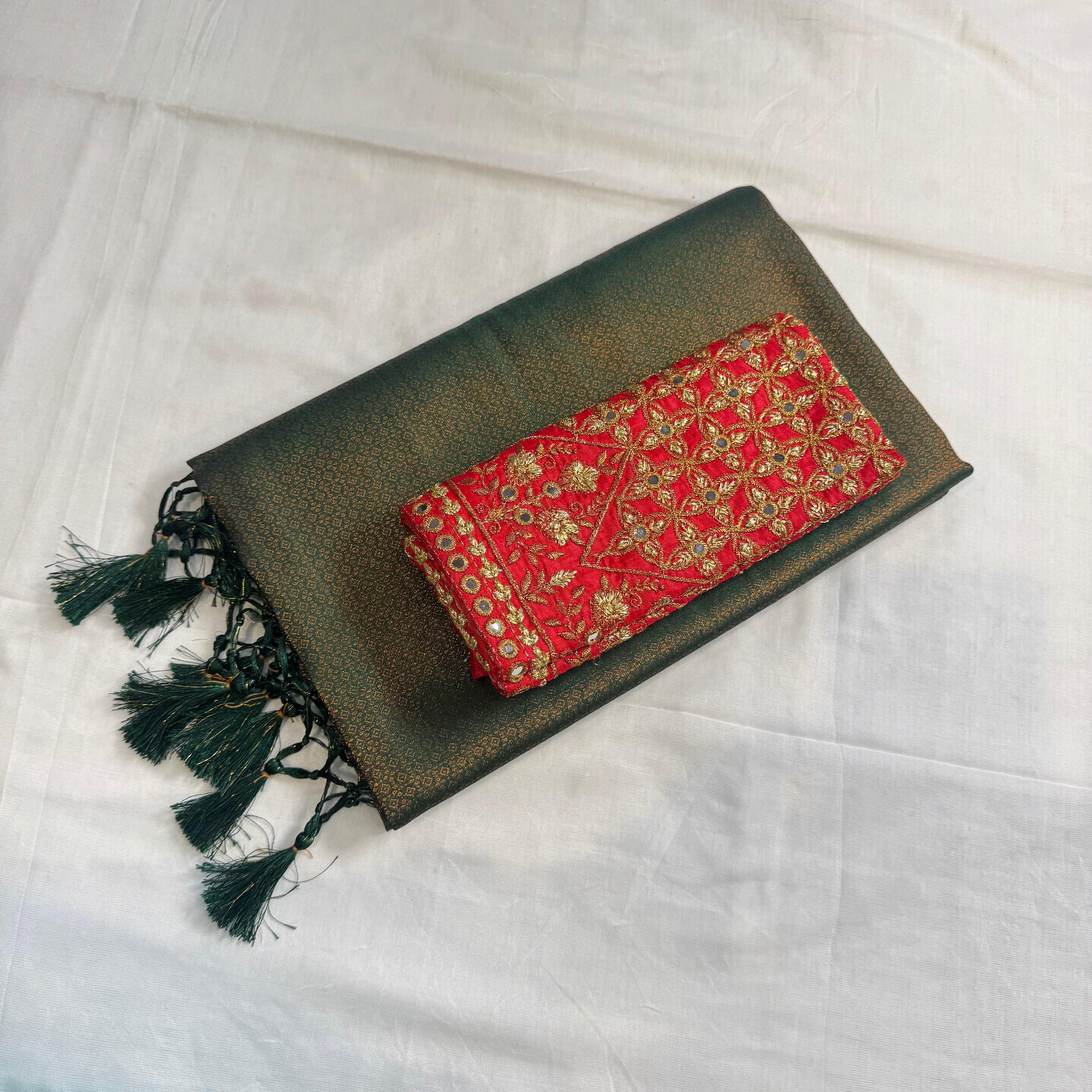 KuberaPattu & WorkBlouse KUWB25