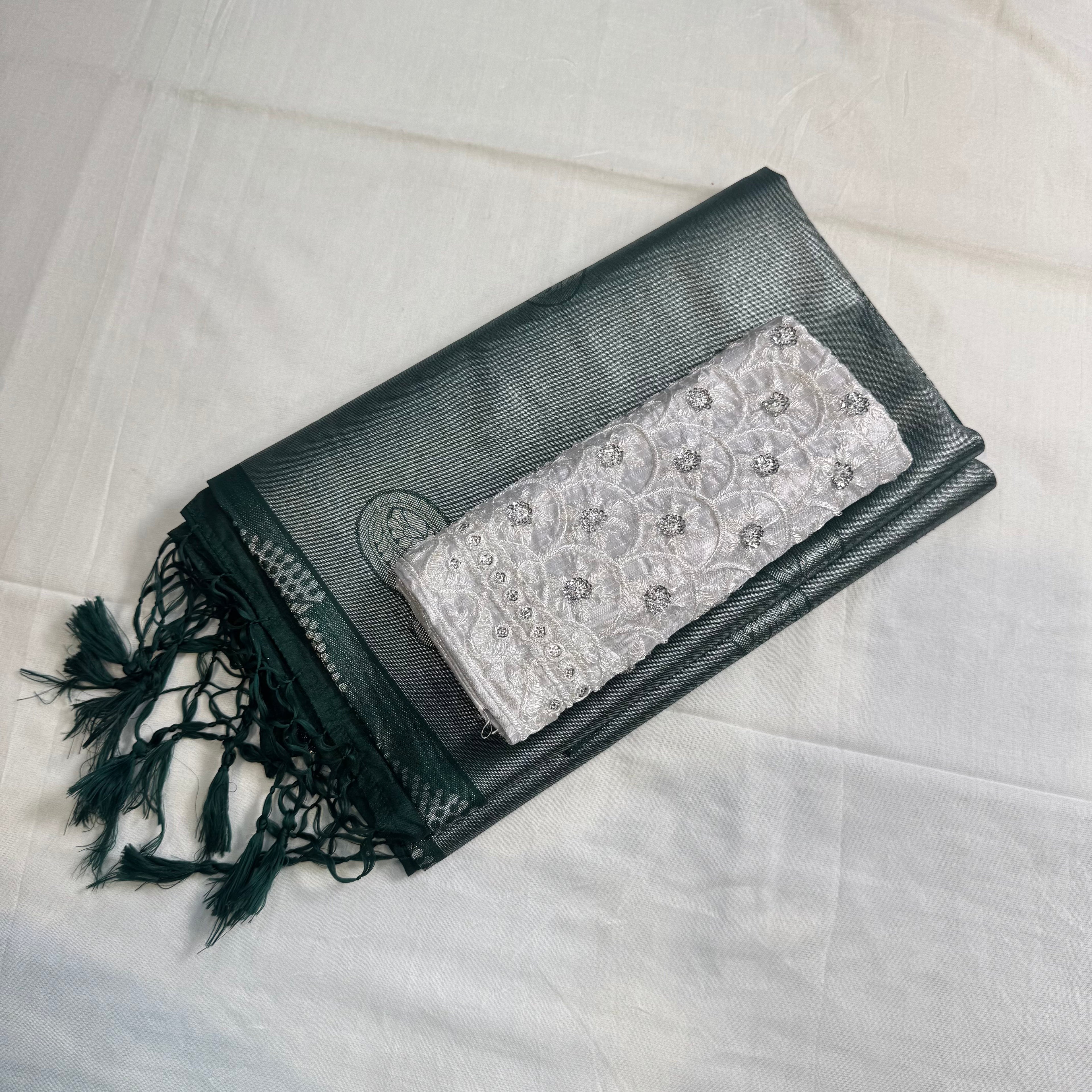 KuberaPattu & WorkBlouse KUWB25