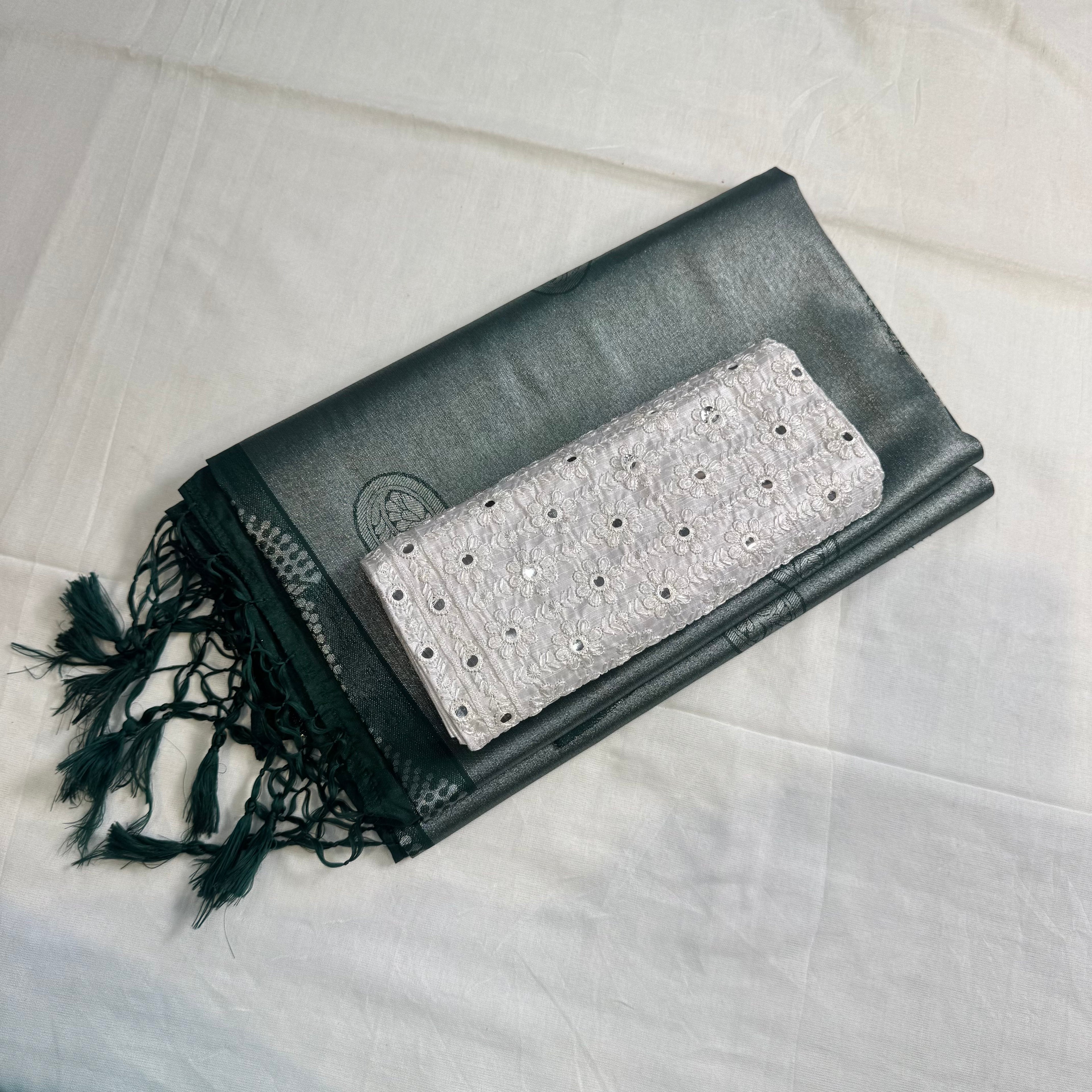 KuberaPattu & WorkBlouse KUWB25