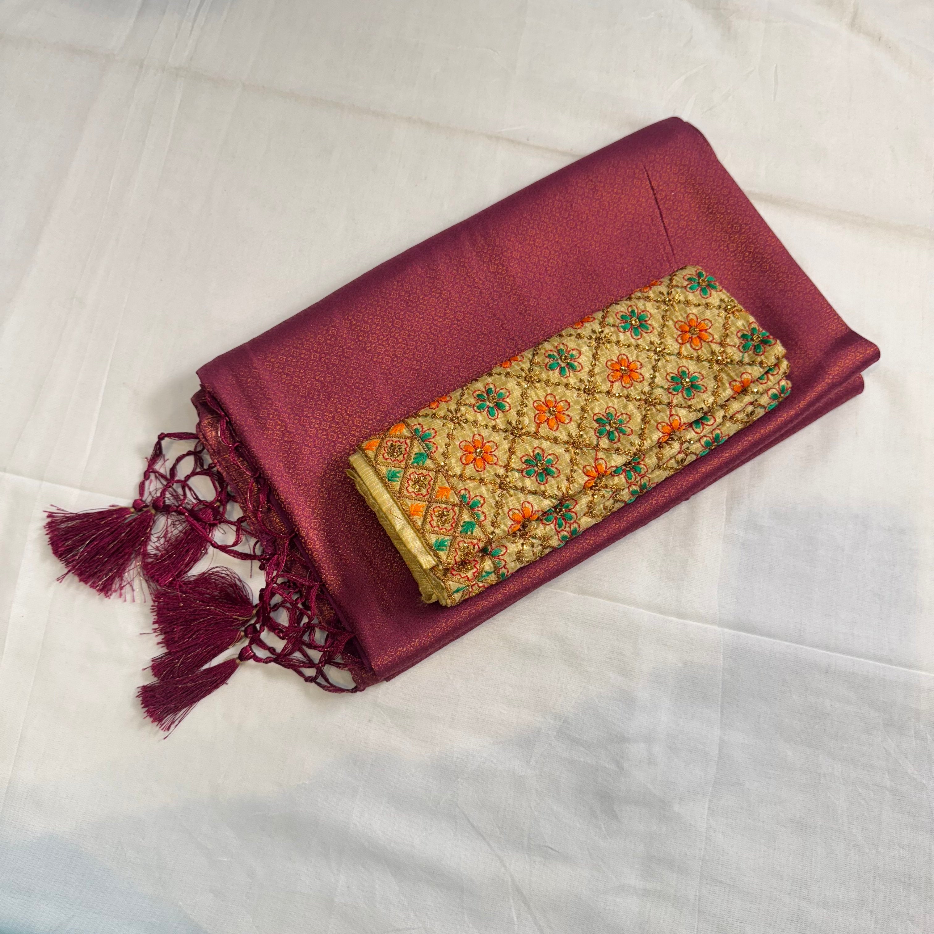 KuberaPattu & WorkBlouse KUWB25