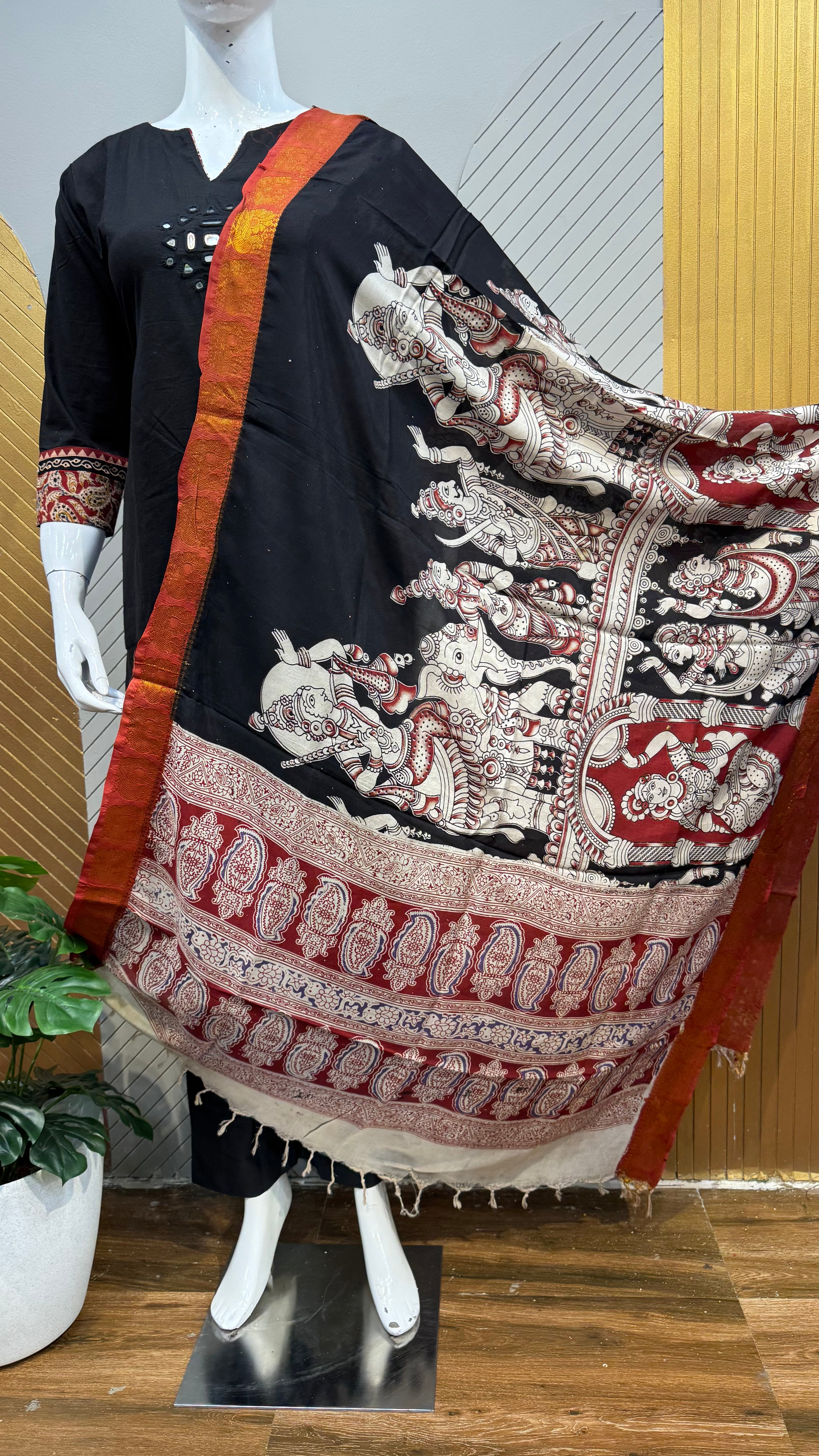 Kalamkari Dupatta | KAL1411