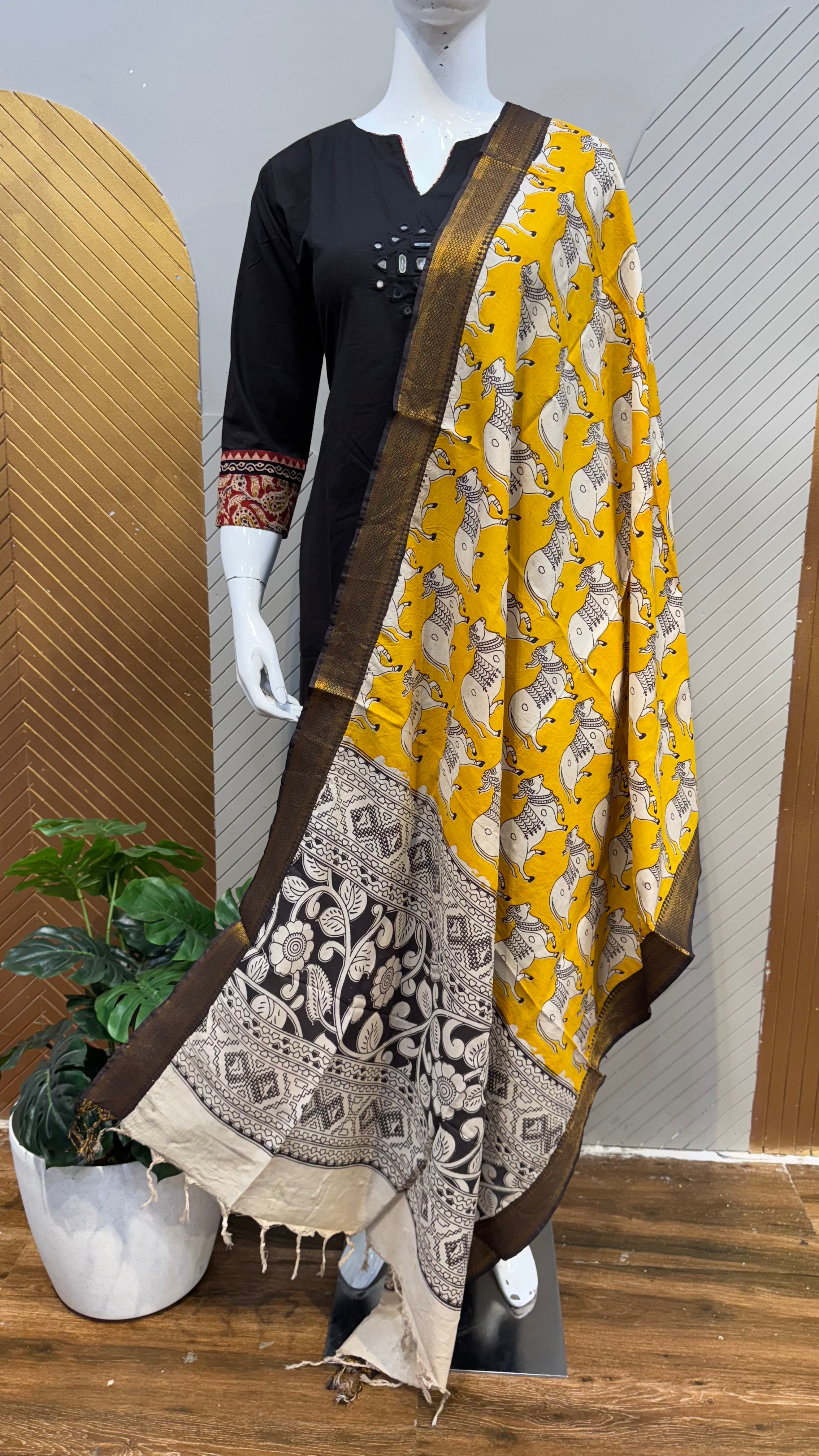 Kalamkari Dupatta | KAL1411