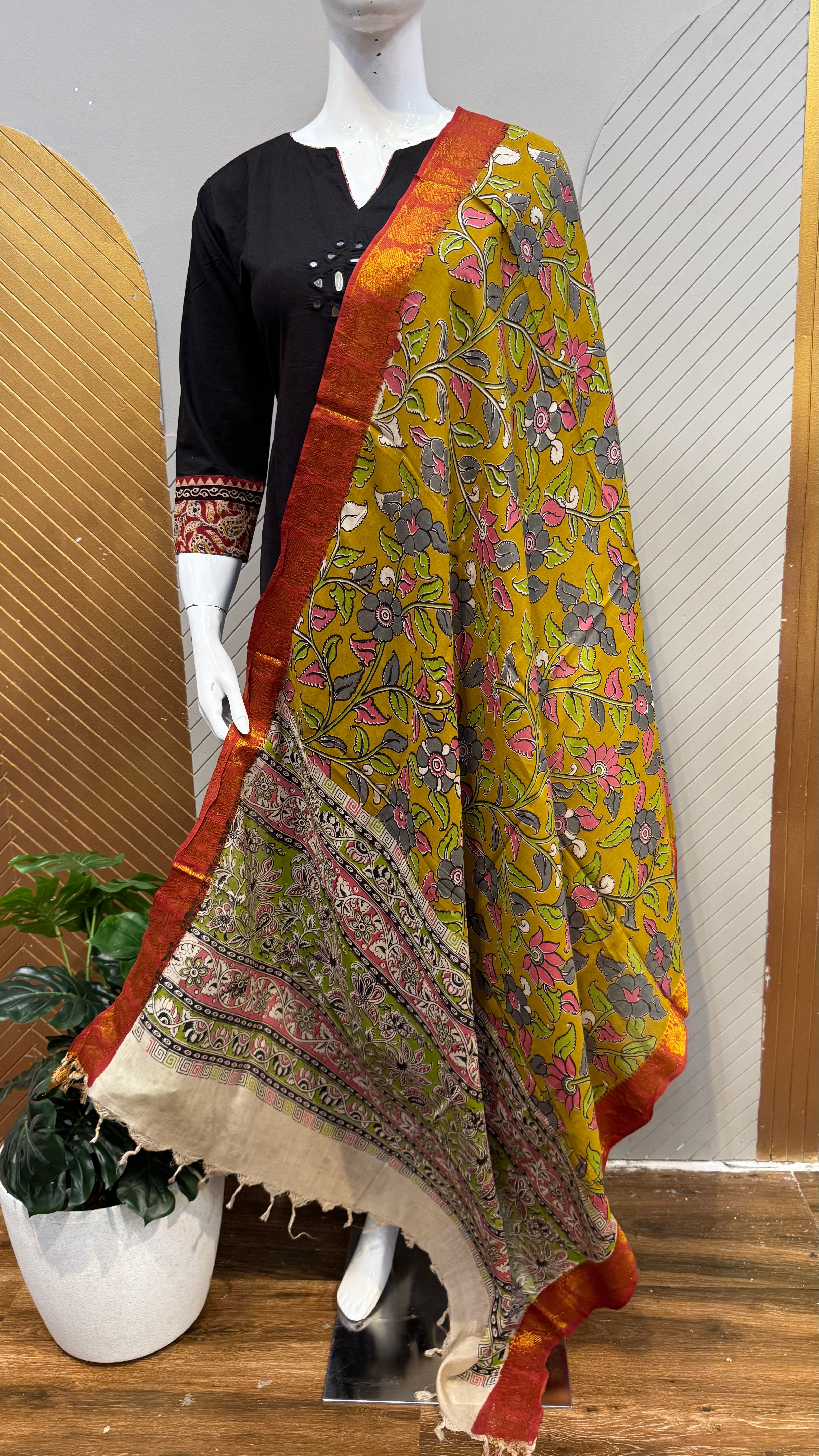 Kalamkari Dupatta | KAL1411
