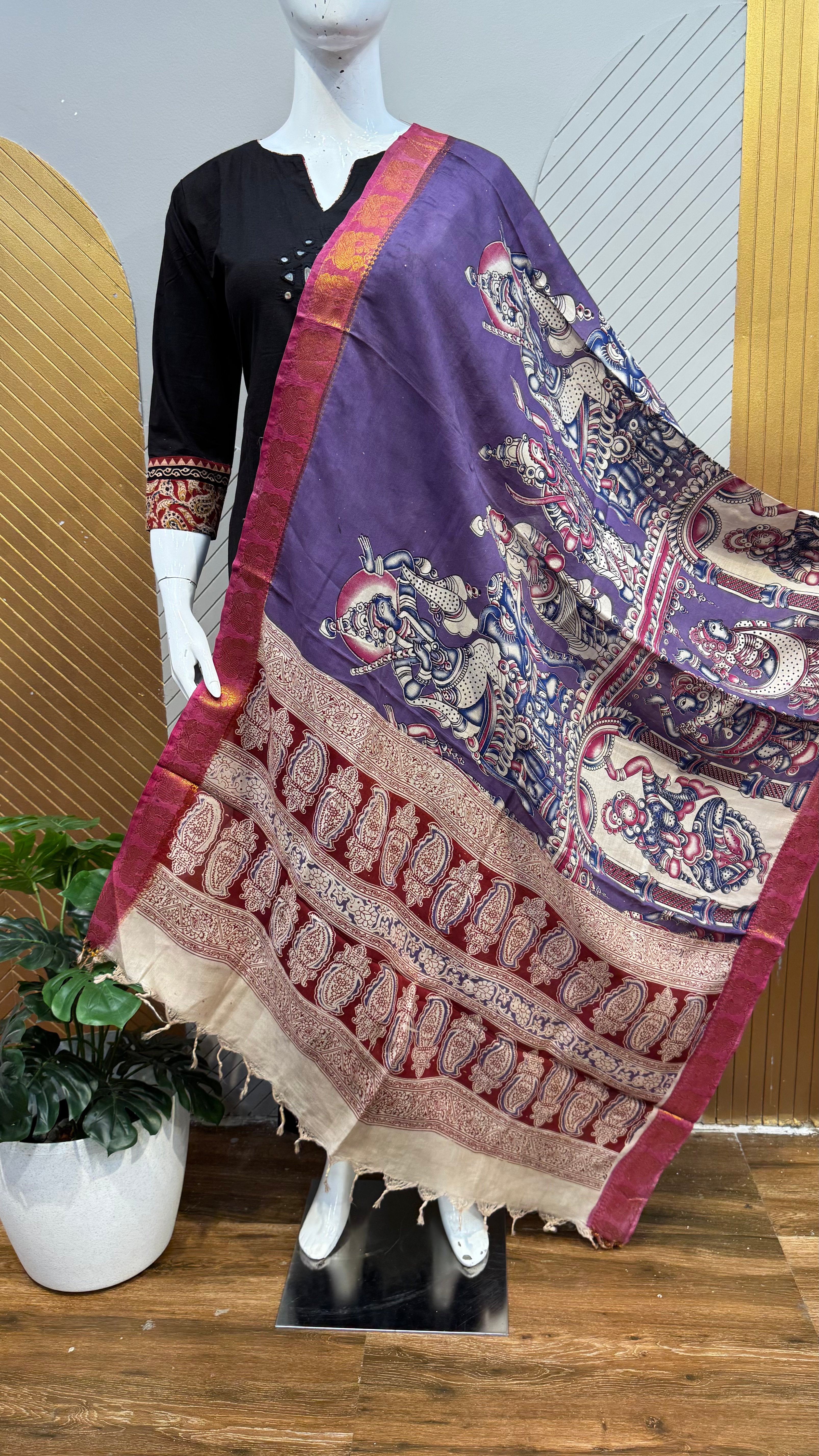 Kalamkari Dupatta | KAL1411