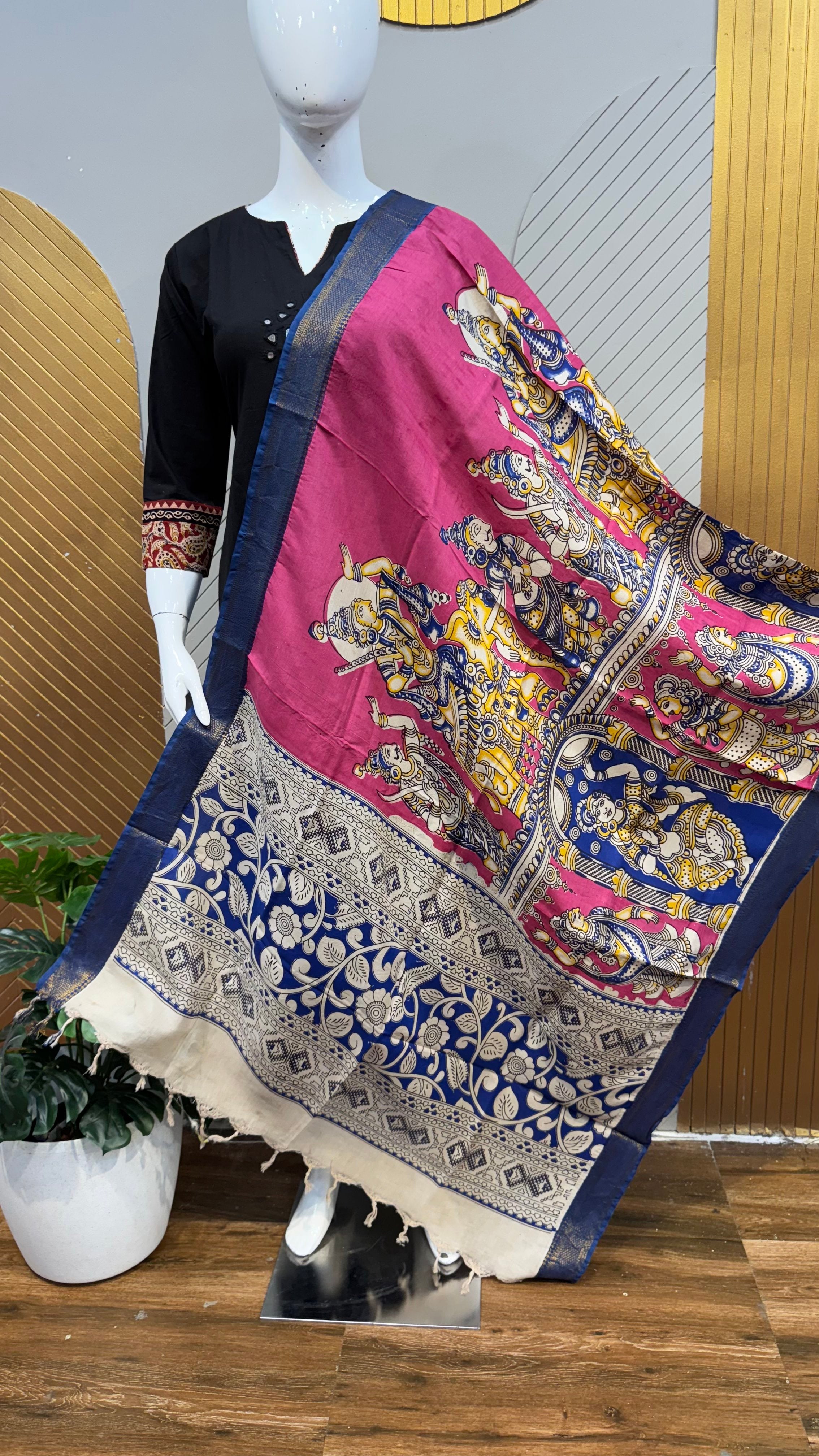 Kalamkari Dupatta | KAL1411
