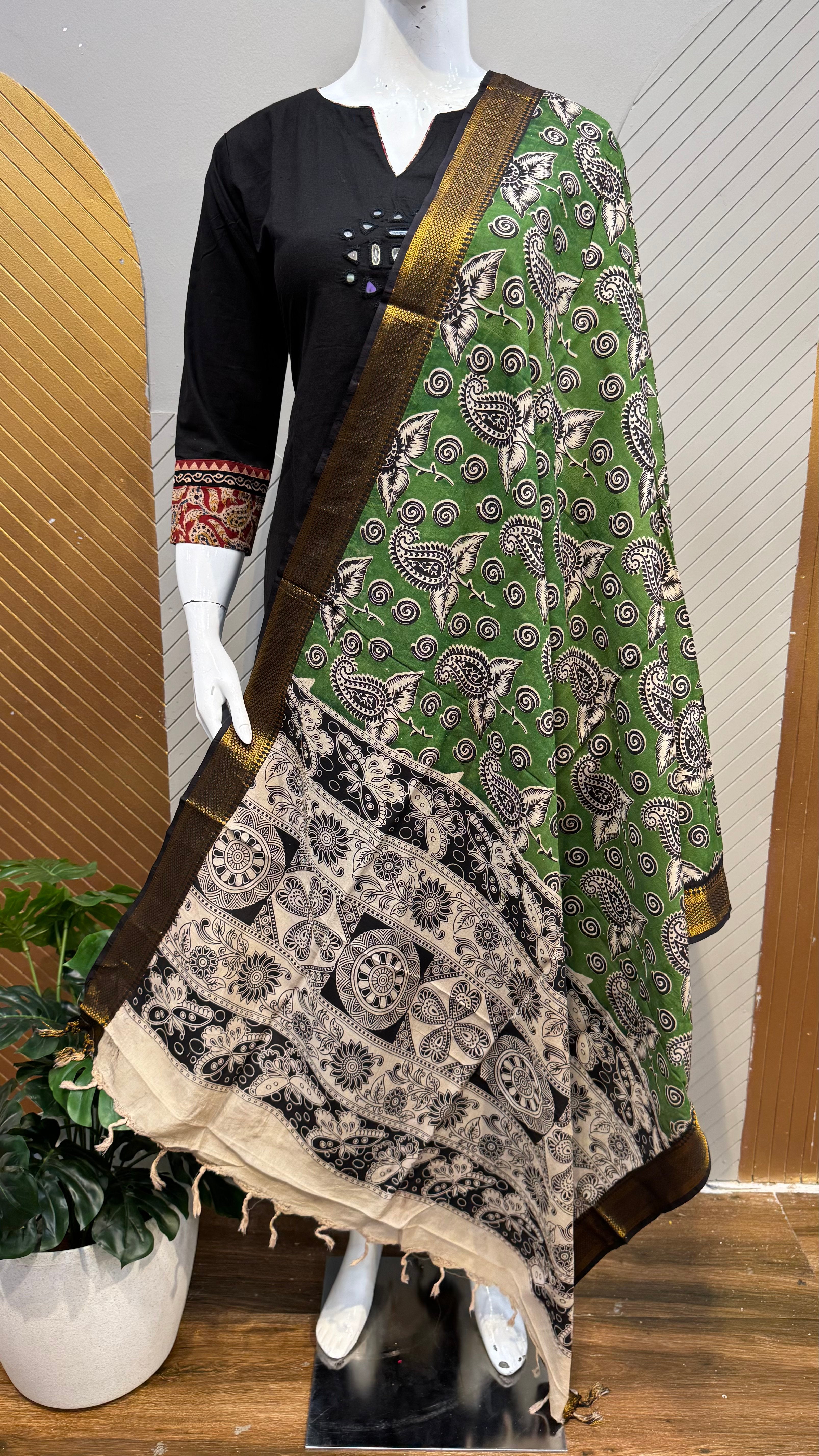 Kalamkari Dupatta | KAL1411