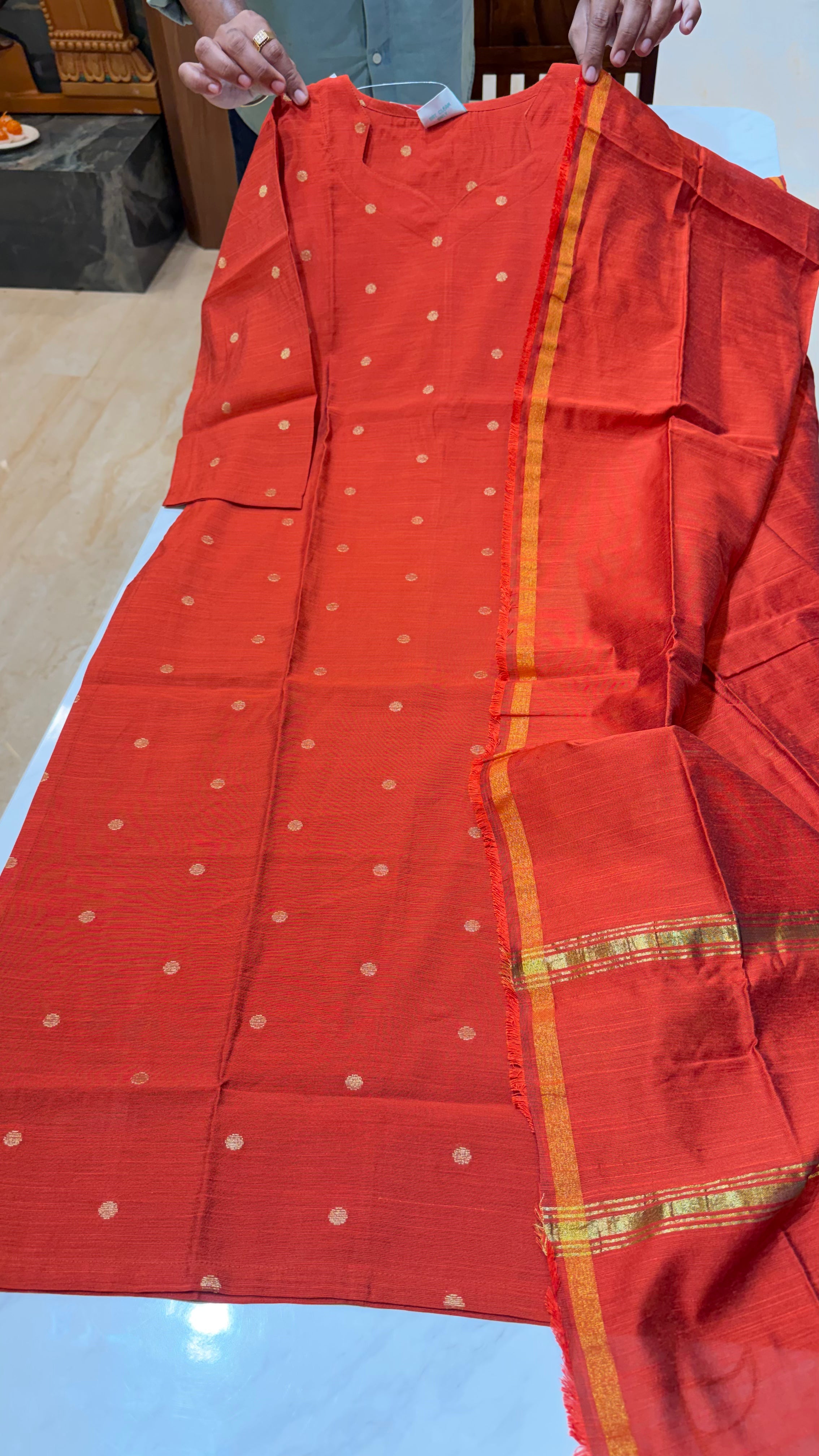 RAWSKU0426|Raw Silk Kurti Set