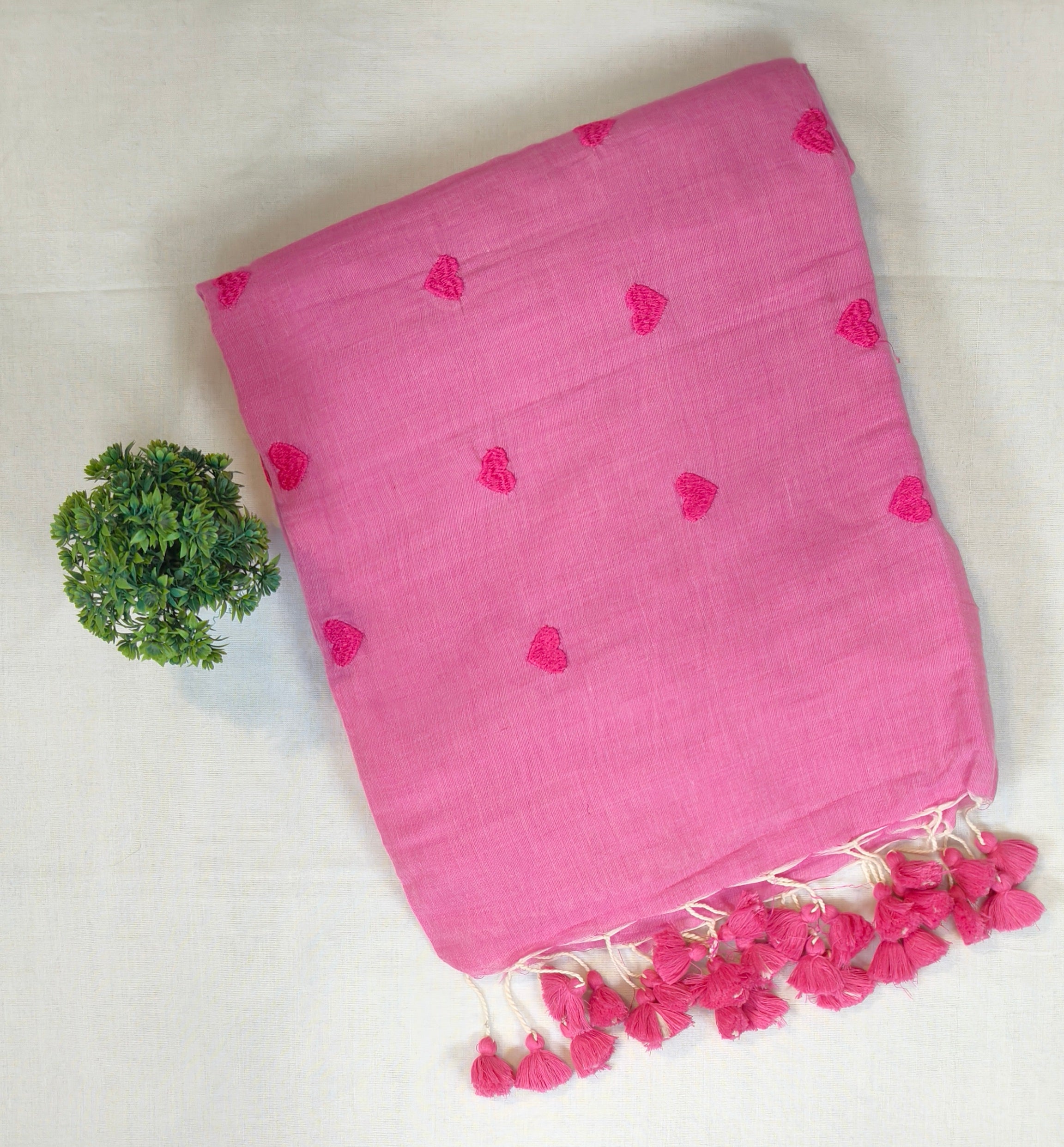Heart Khadi cotton  Saree| HEAKAD0802