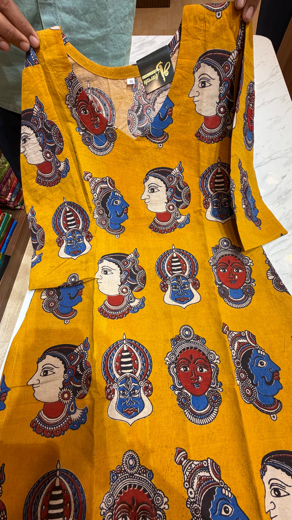 OFFKU0101 | KALAMKARI LONG KURTA