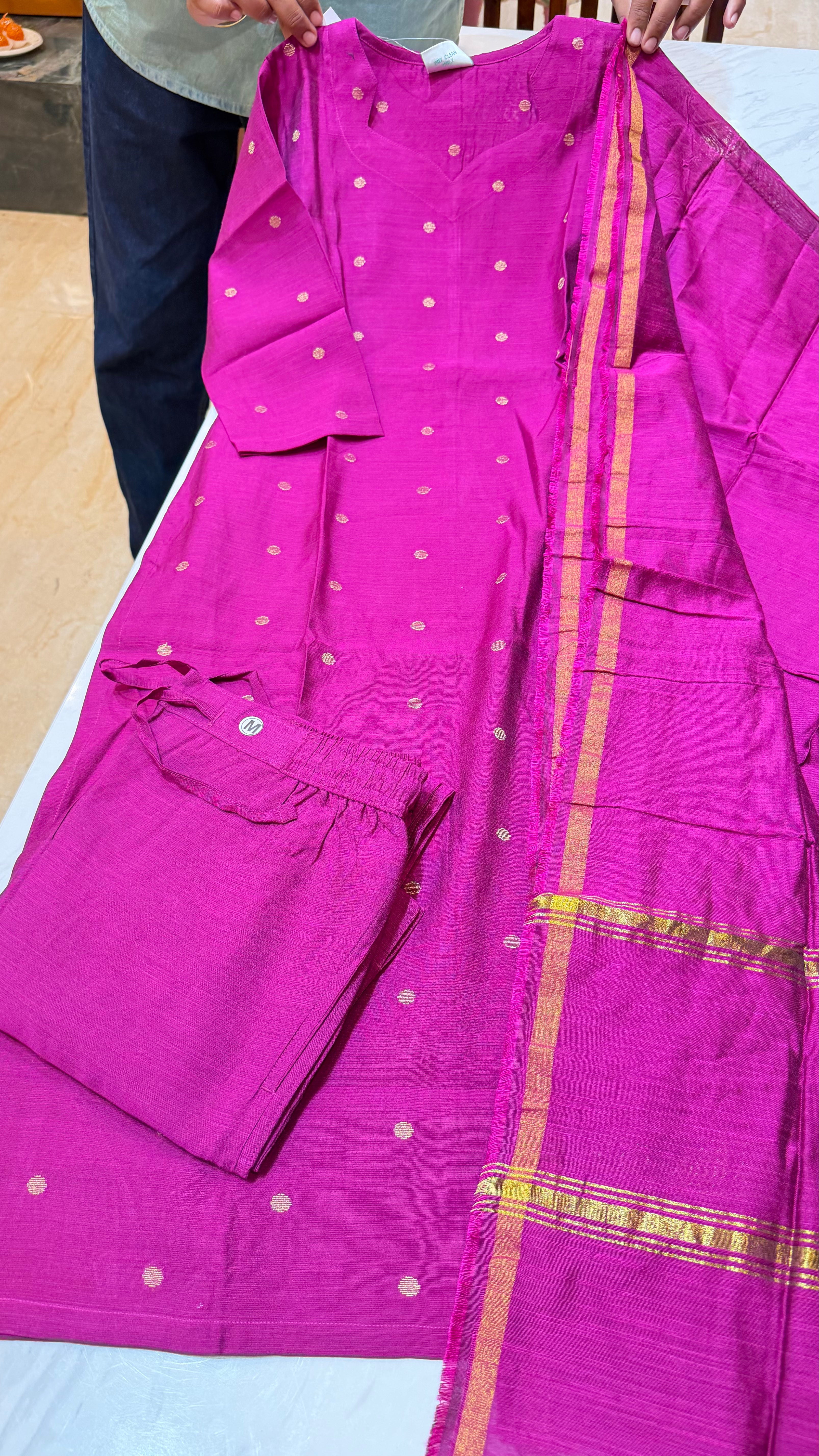 RAWSKU0426|Raw Silk Kurti Set