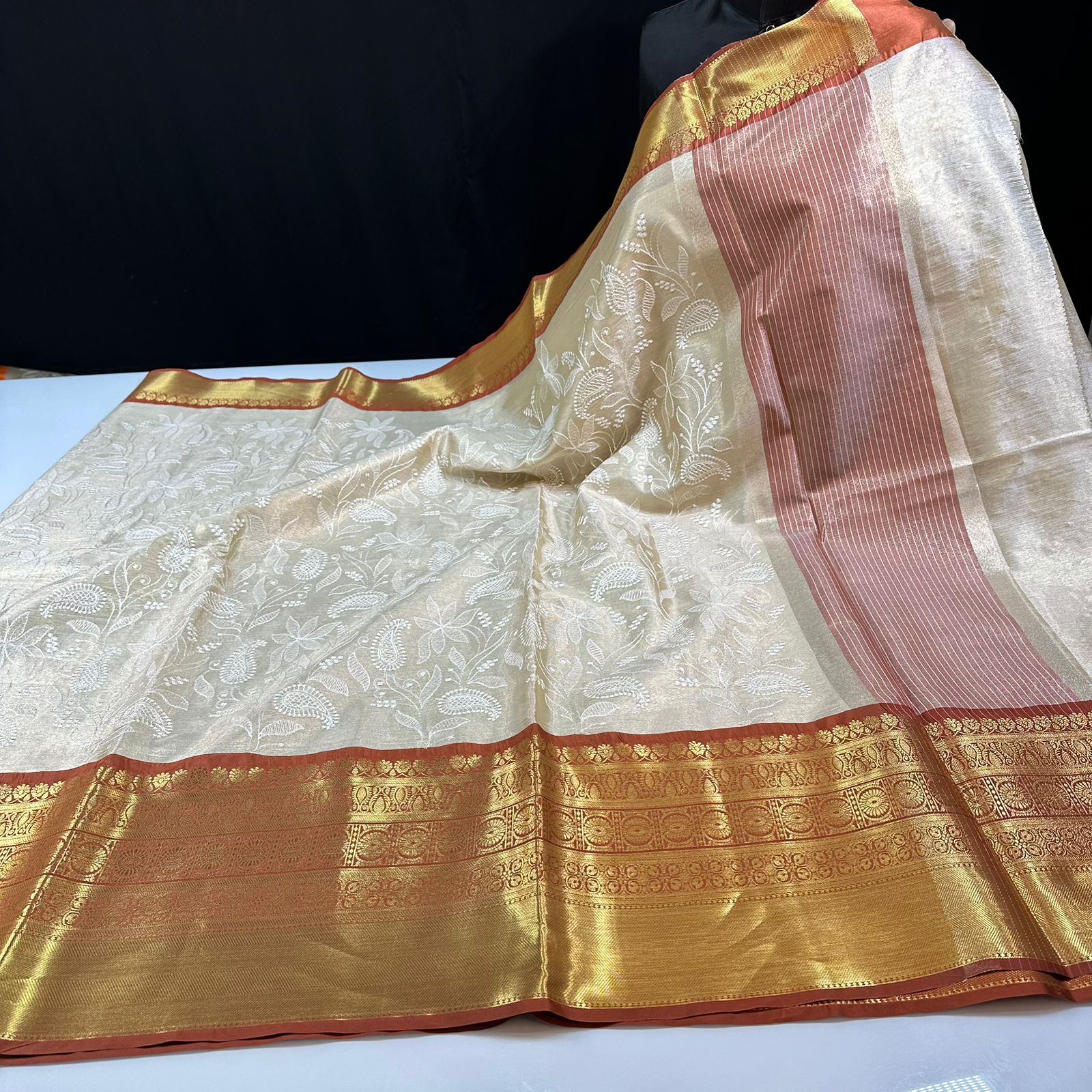 Kanchi silk Embroided saree | KAN2505