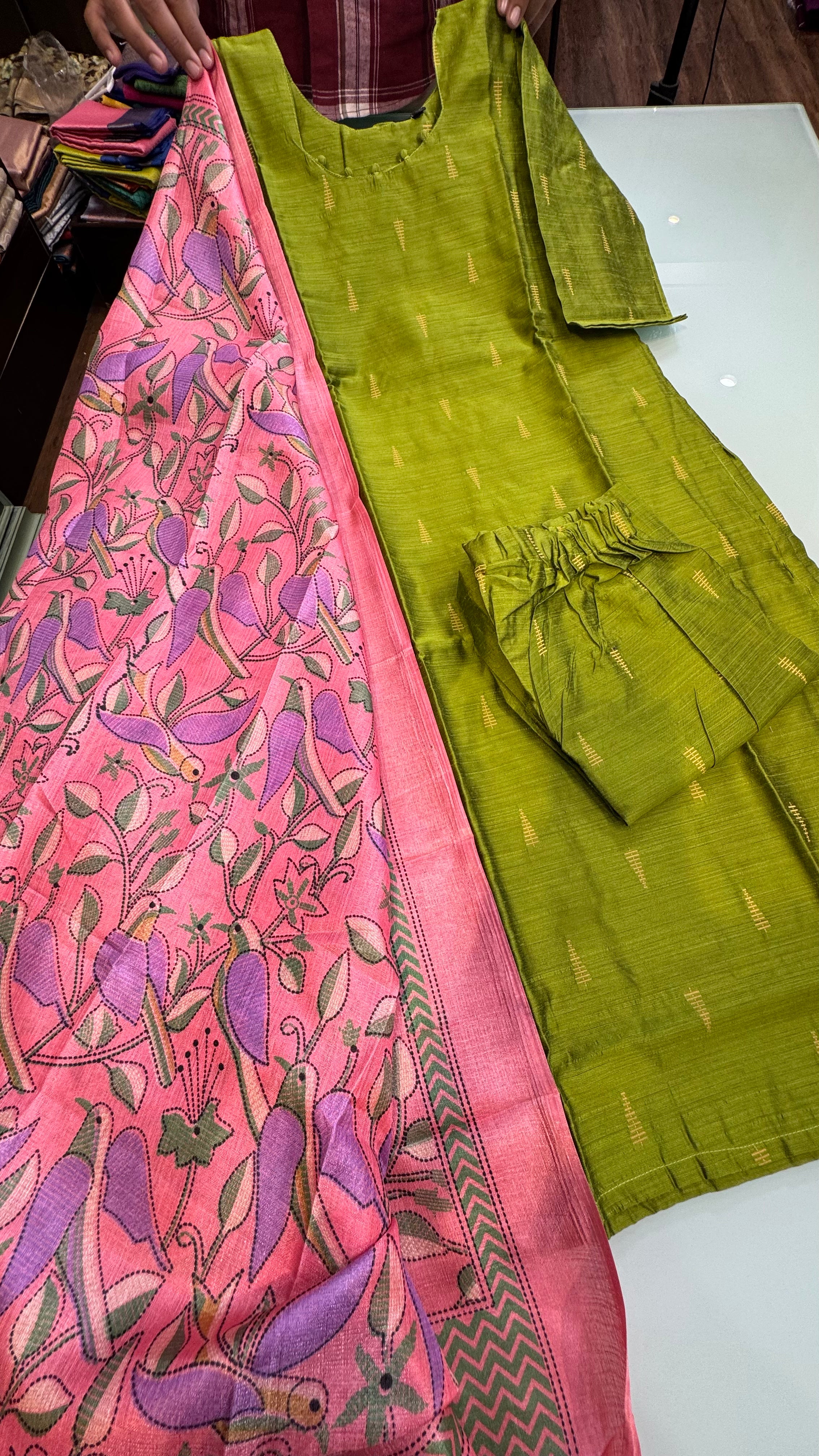 RASKU2511 | RAW SILK KURTISET