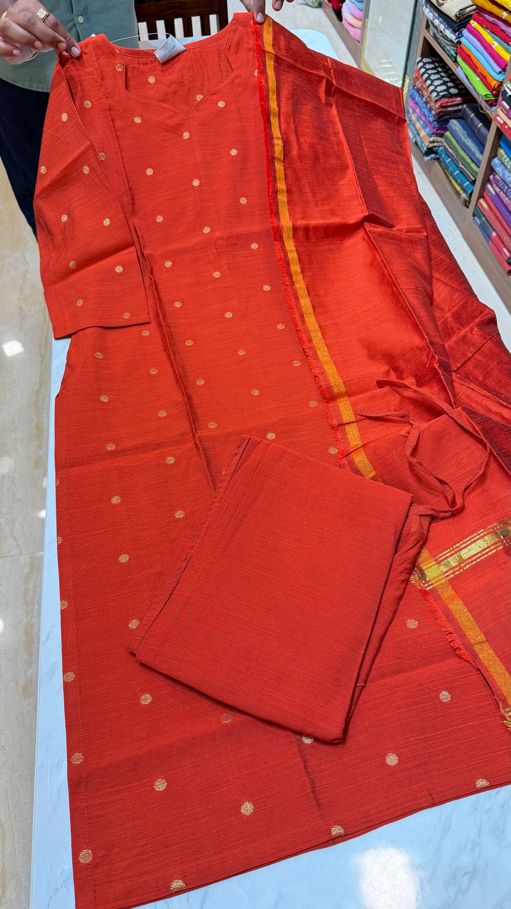 RAWSKU0426|Raw Silk Kurti Set