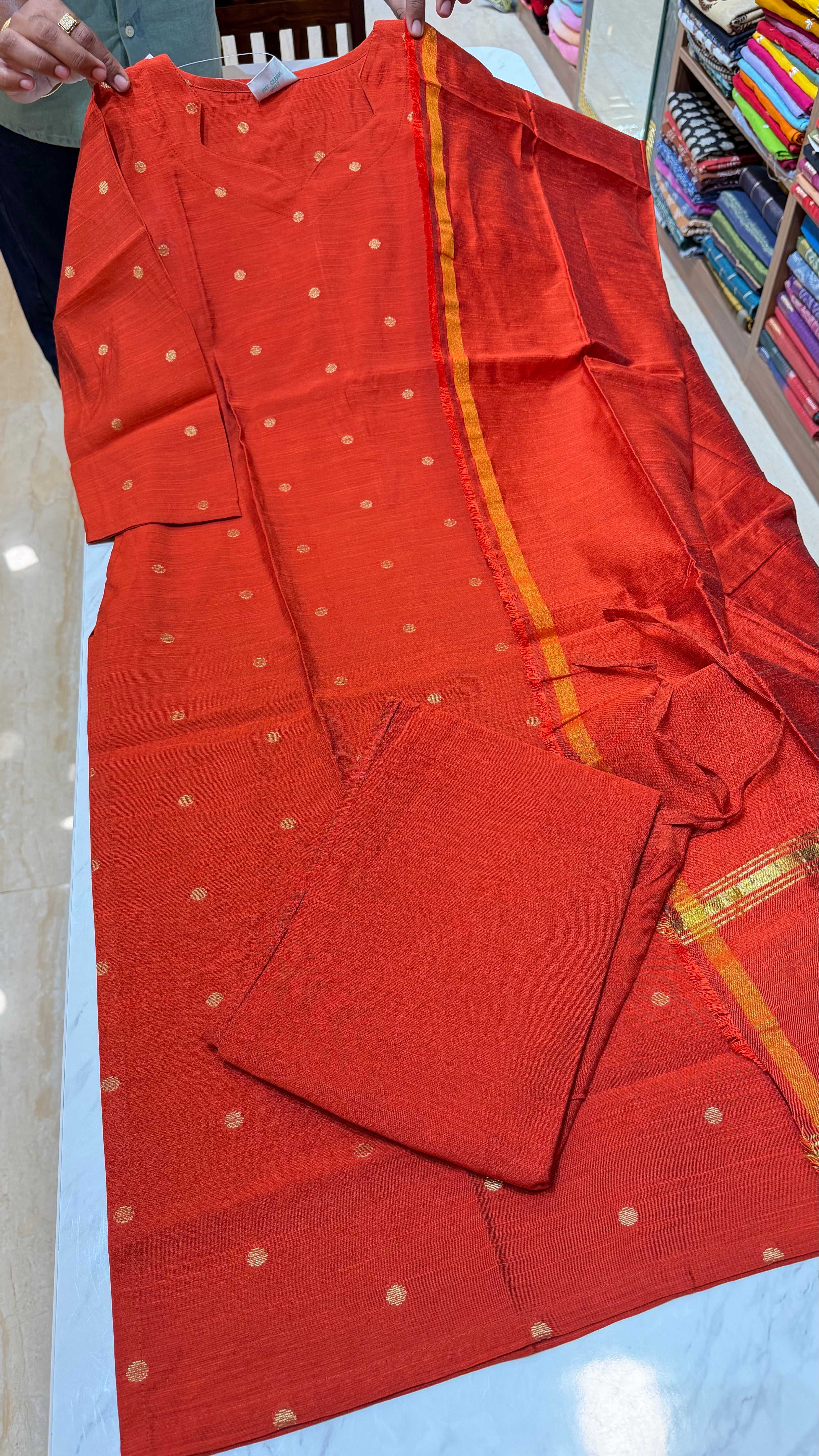 RAWSKU0426|Raw Silk Kurti Set