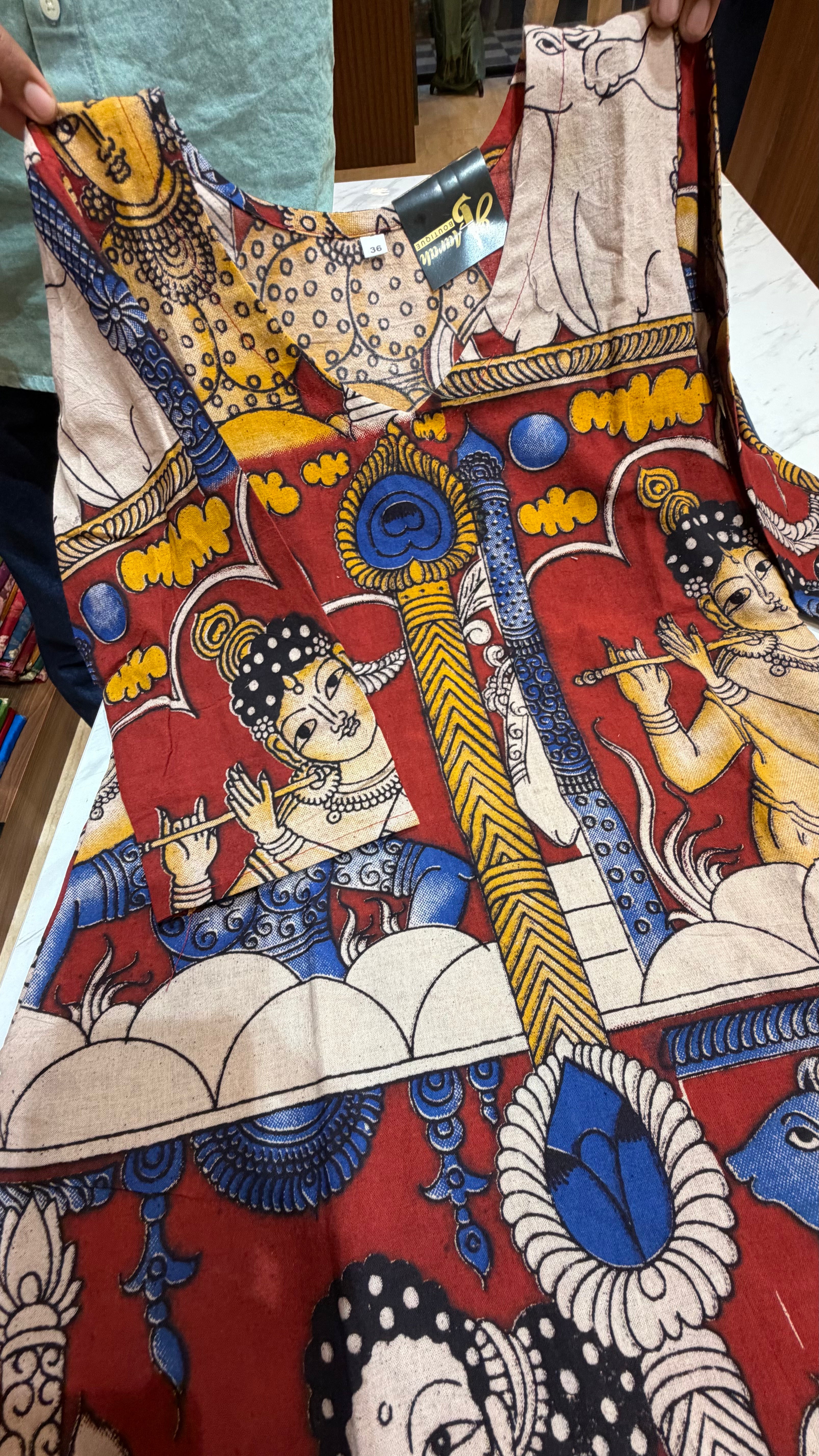 OFFKU0101 | KALAMKARI LONG KURTA