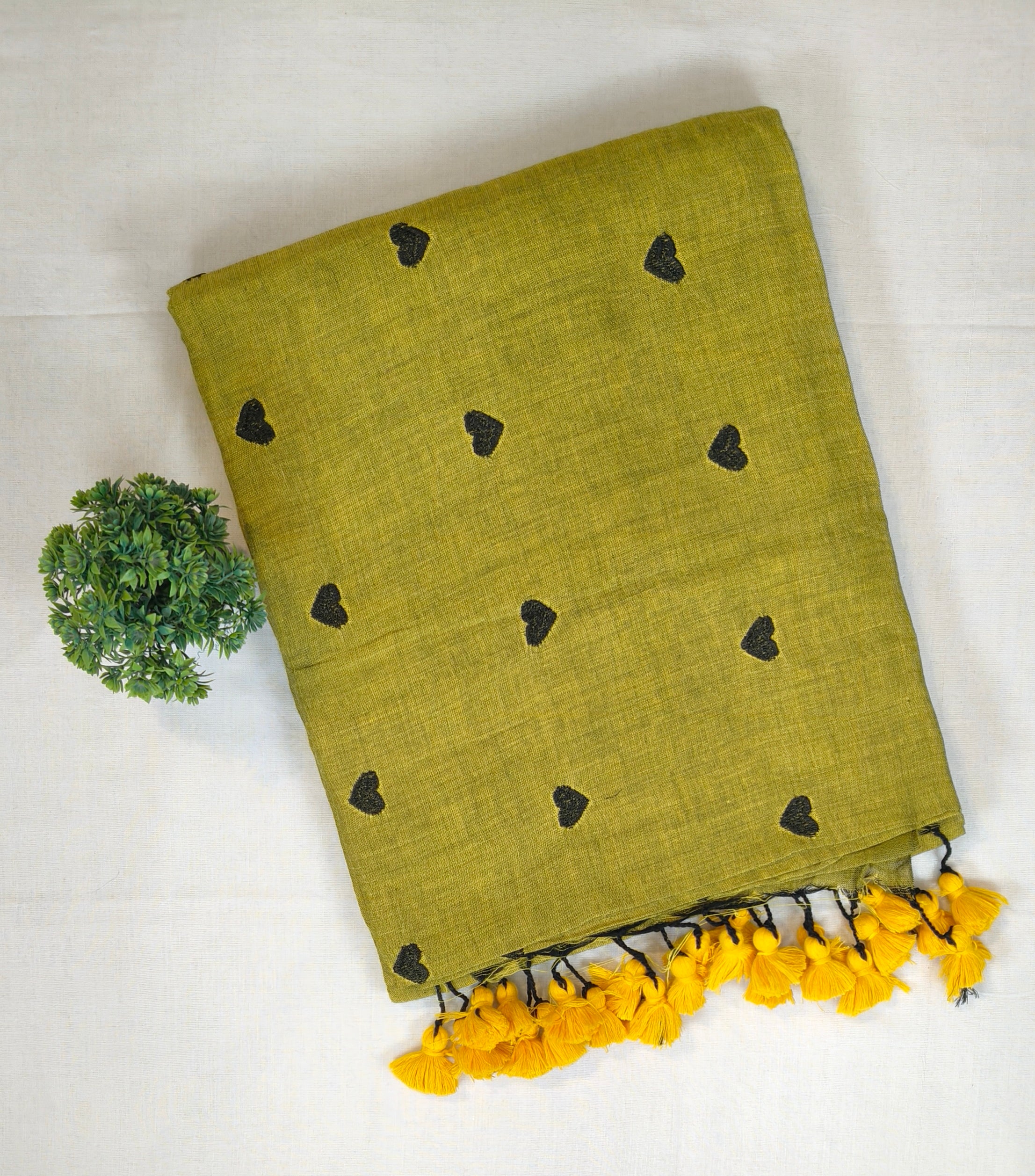 Heart Khadi cotton  Saree| HEAKAD0802