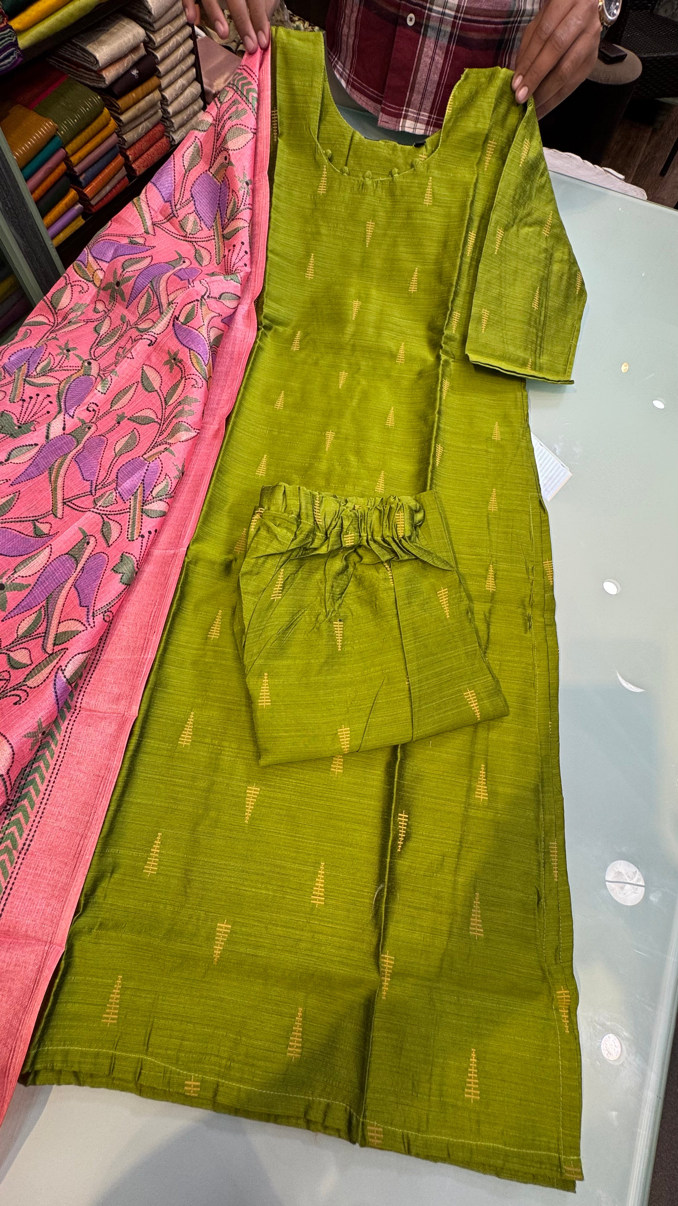 RASKU2511 | RAW SILK KURTISET