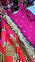 RASKU2511 | RAW SILK KURTISET