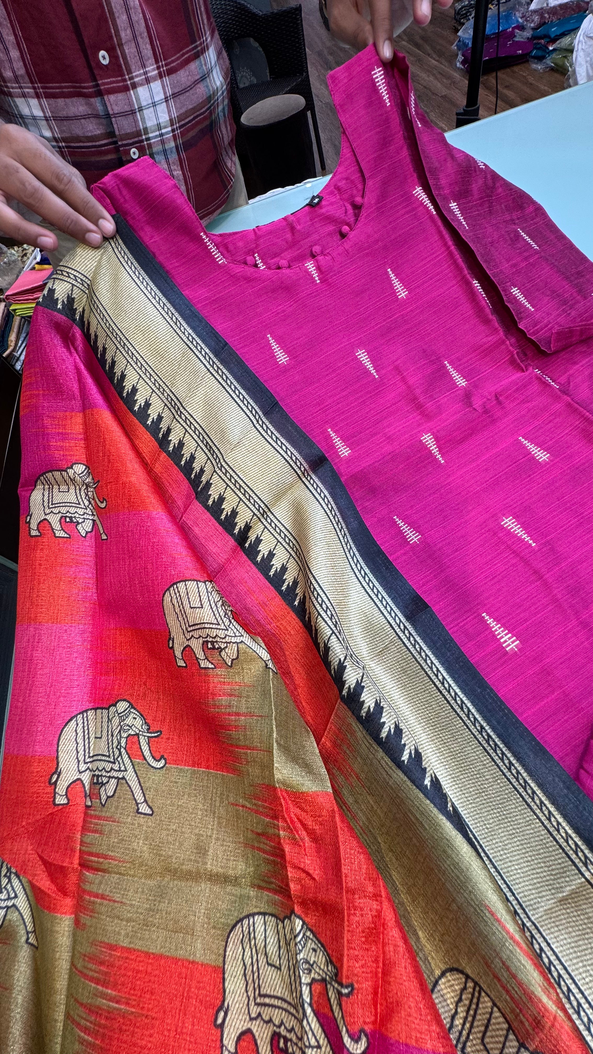 RASKU2511 | RAW SILK KURTISET