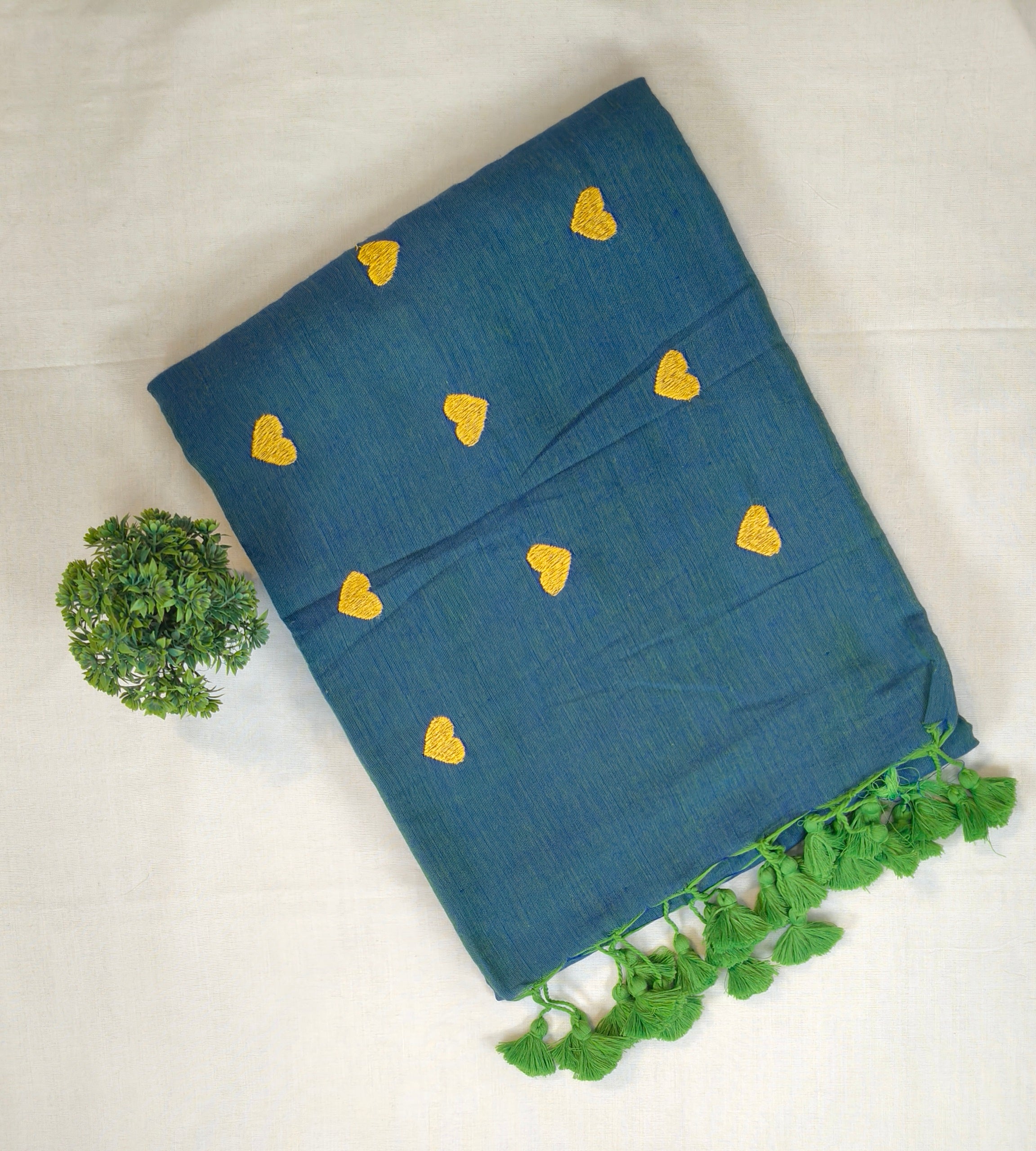 Heart Khadi cotton  Saree| HEAKAD0802