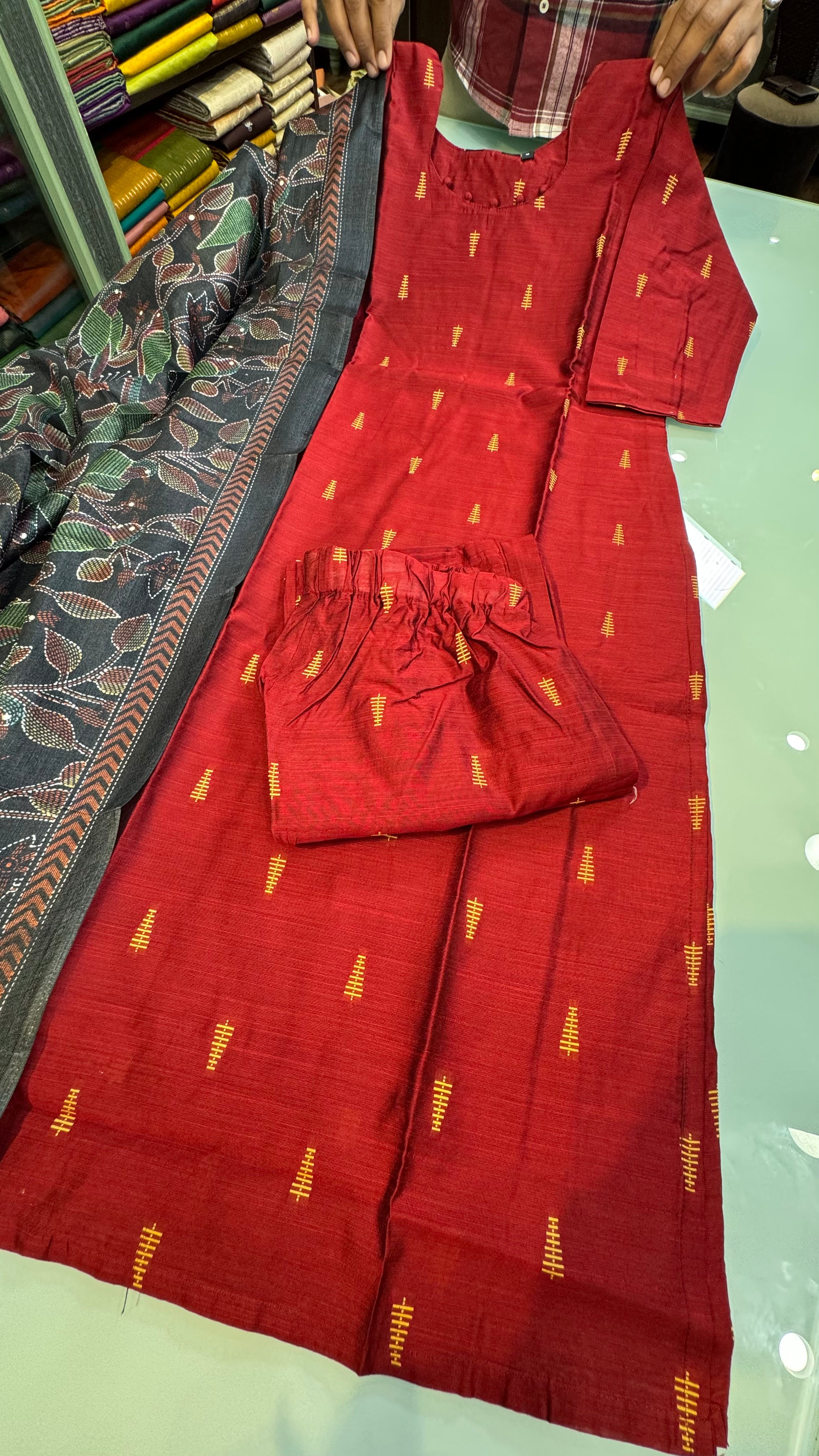 RASKU2511 | RAW SILK KURTISET