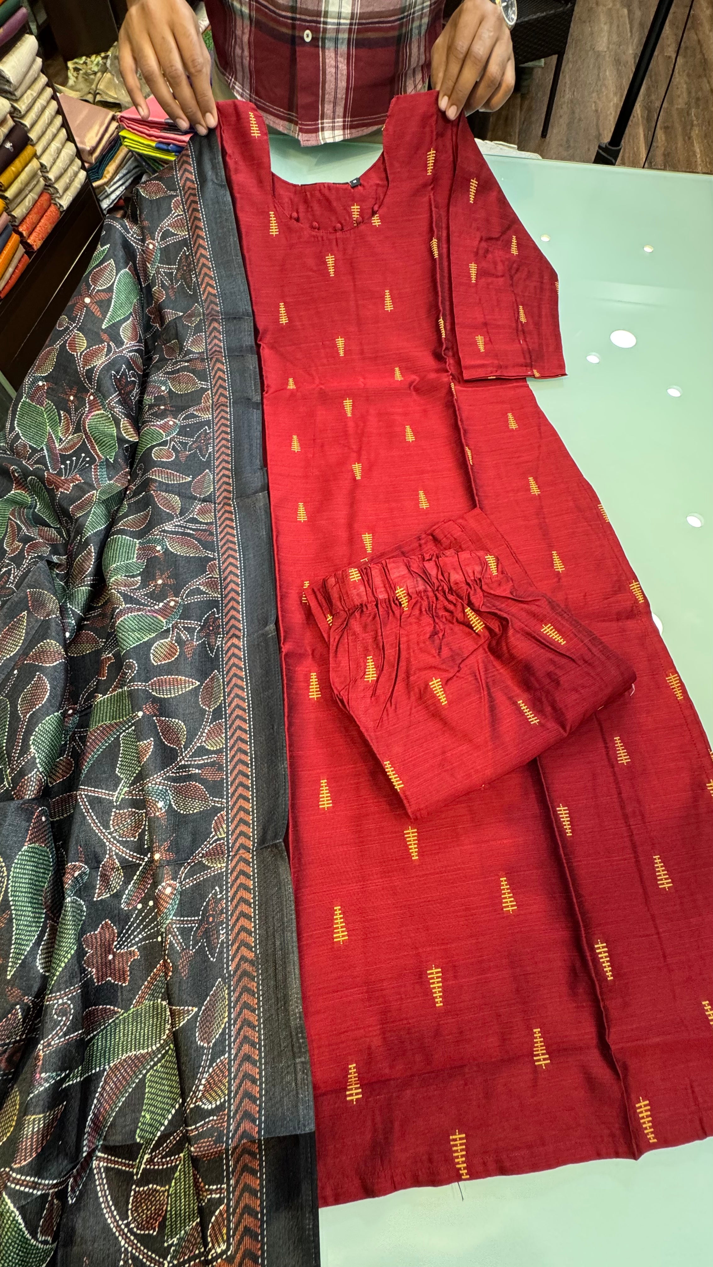 RASKU2511 | RAW SILK KURTISET