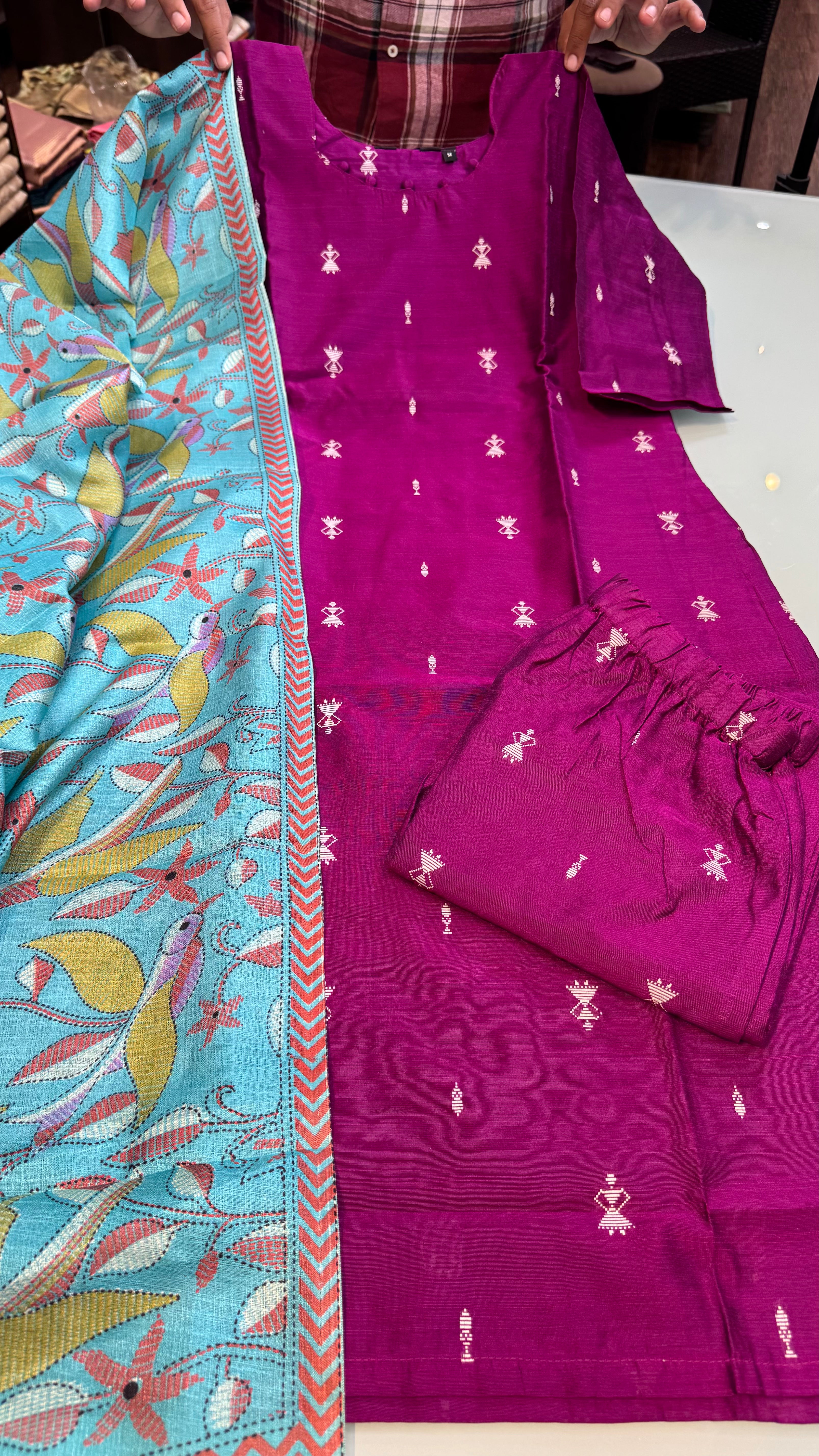 RASKU2511 | RAW SILK KURTISET